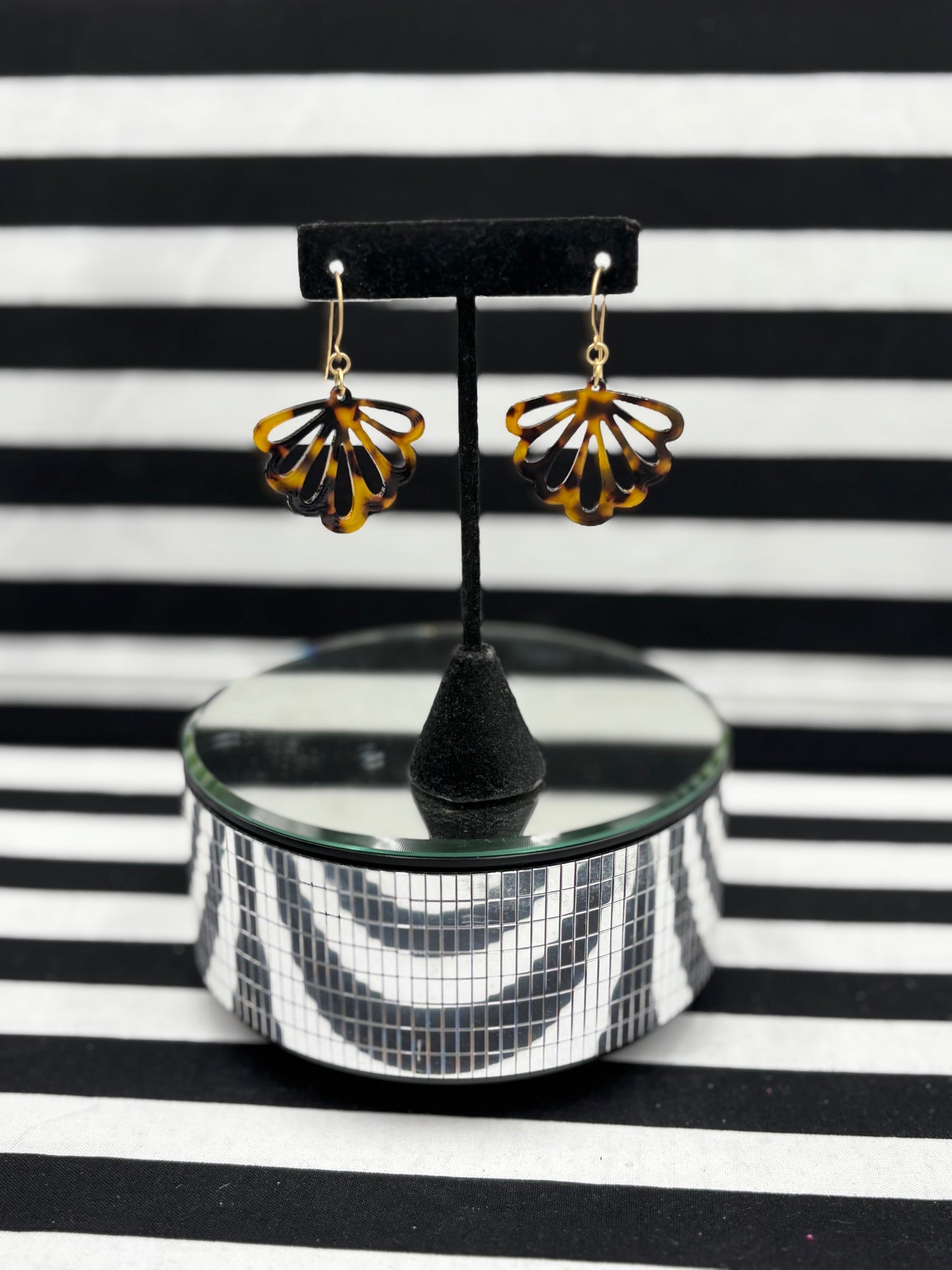 Tortoise Leaf Earrings