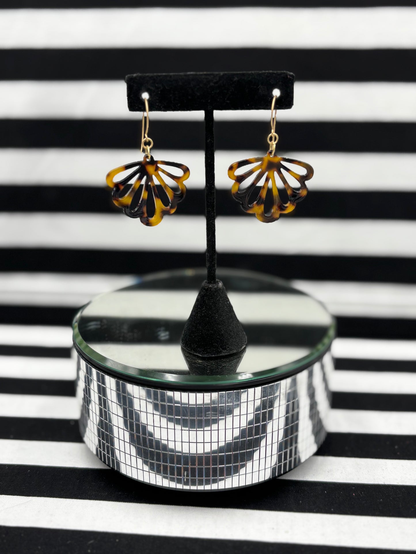 Tortoise Leaf Earrings