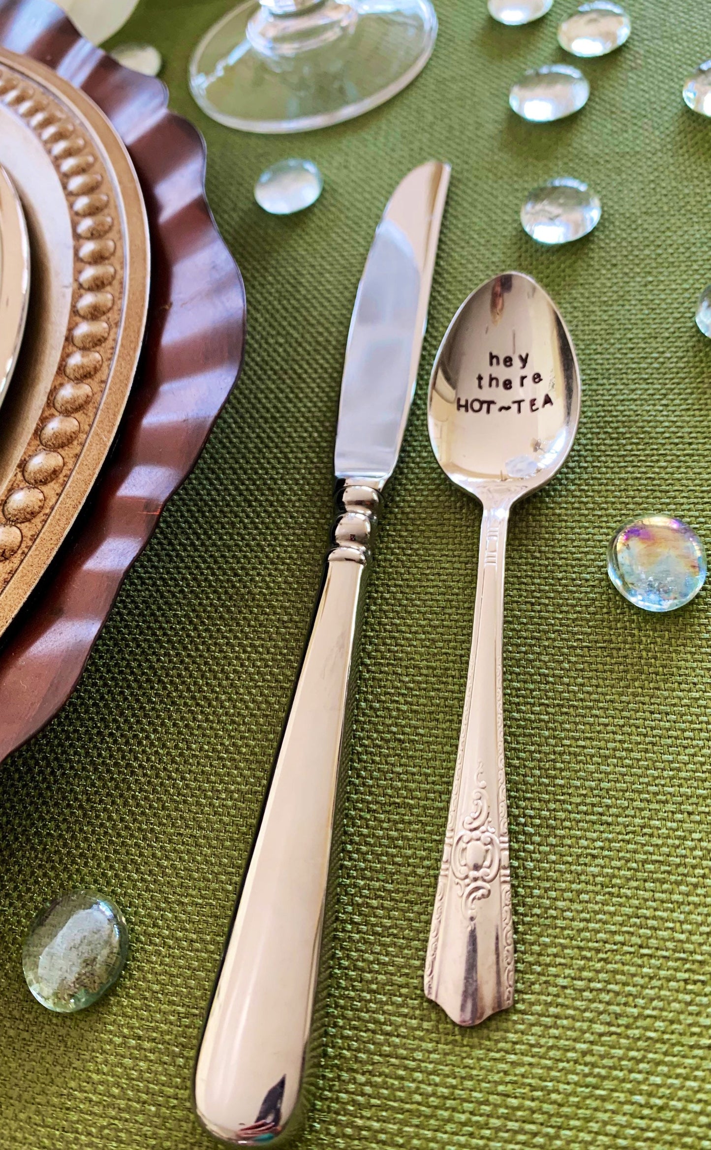 Hand stamped Vintage Spoon