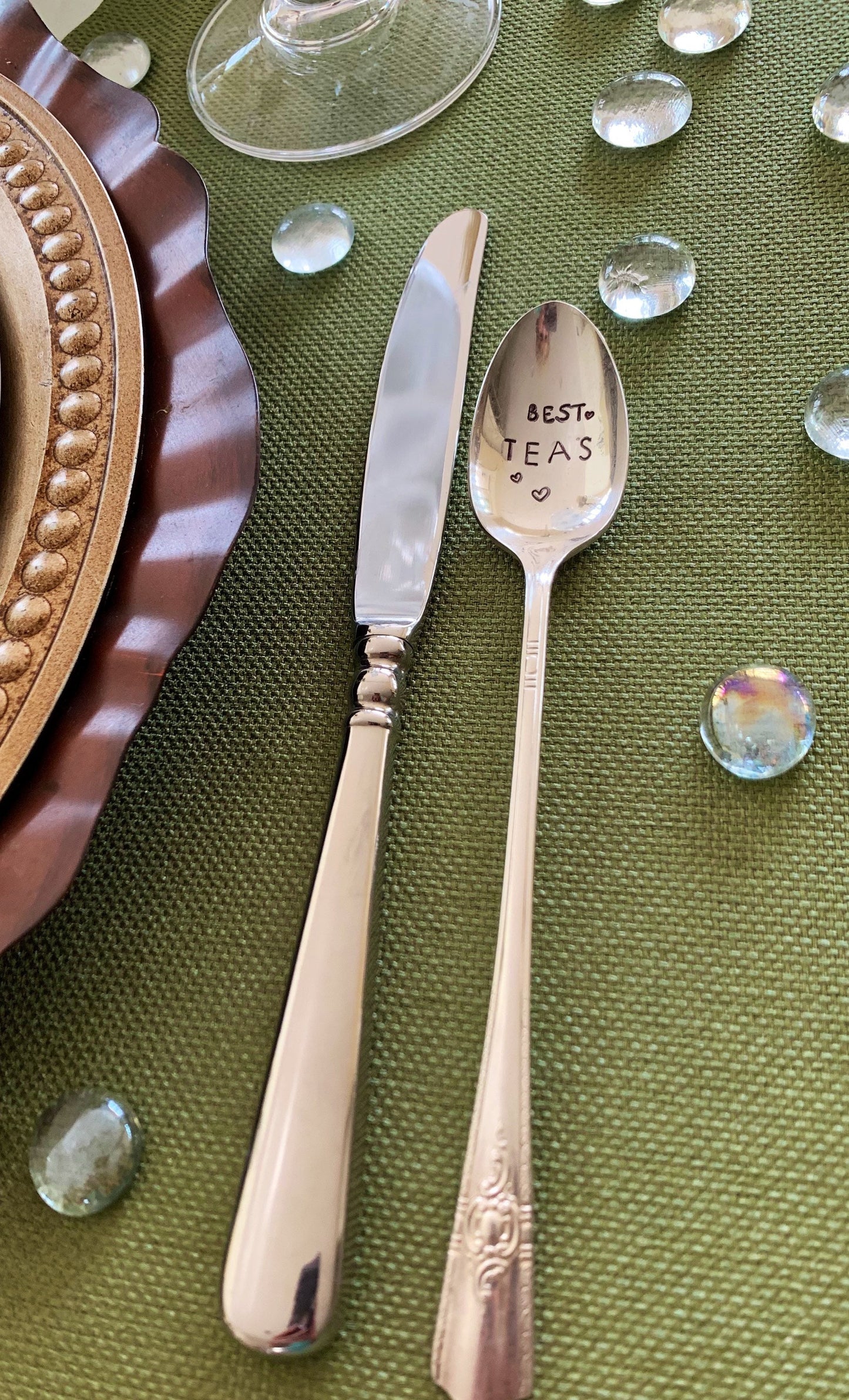 Hand stamped Vintage Spoon