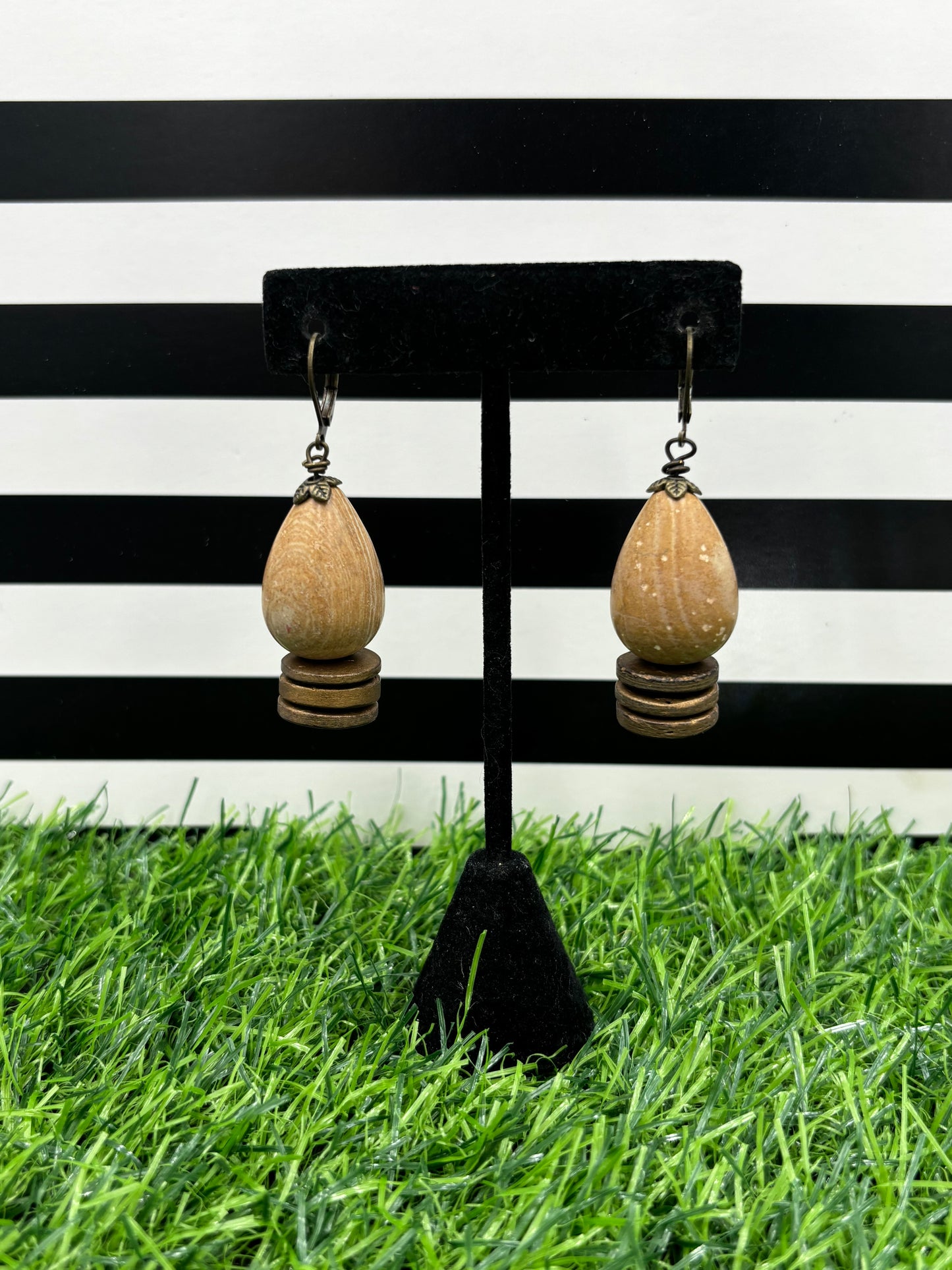 Brown Tear Earrings