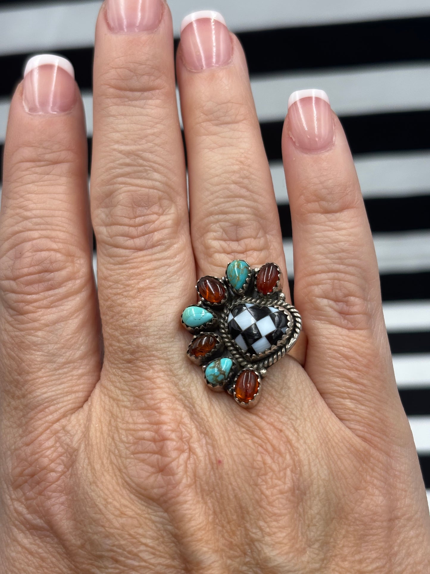 Half Hearted Check Ring