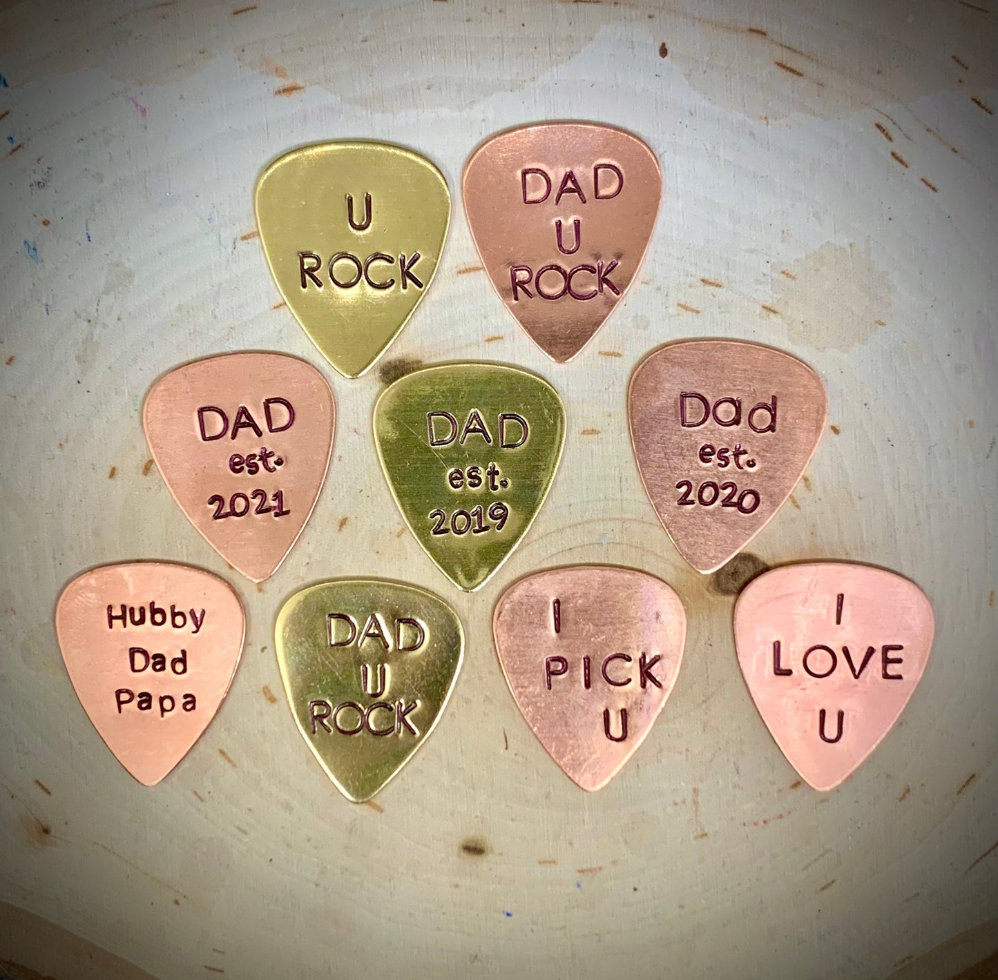 Nashville Guitar Picks Hand Stamped