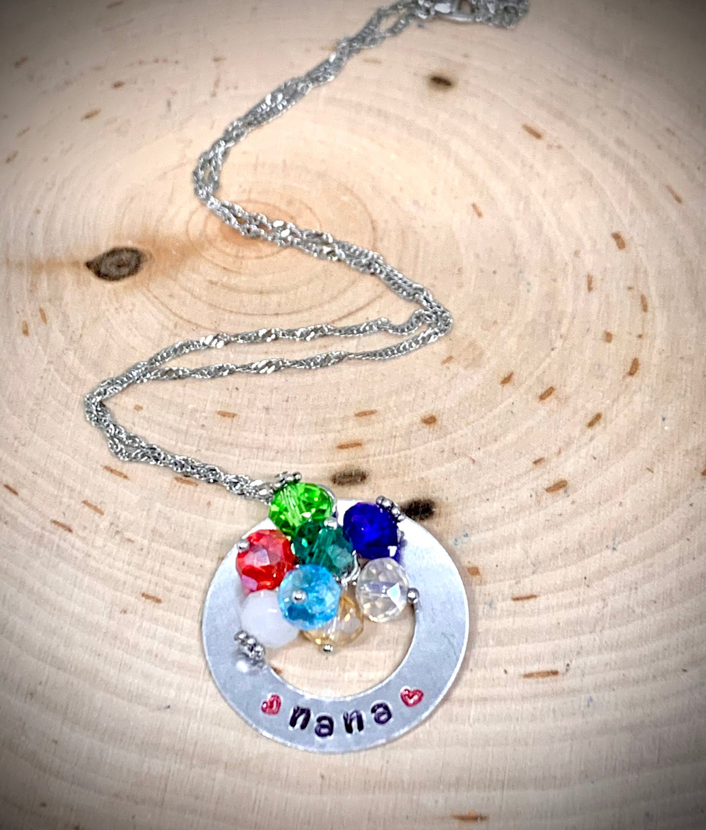 Birthstone Circle Customized Necklace