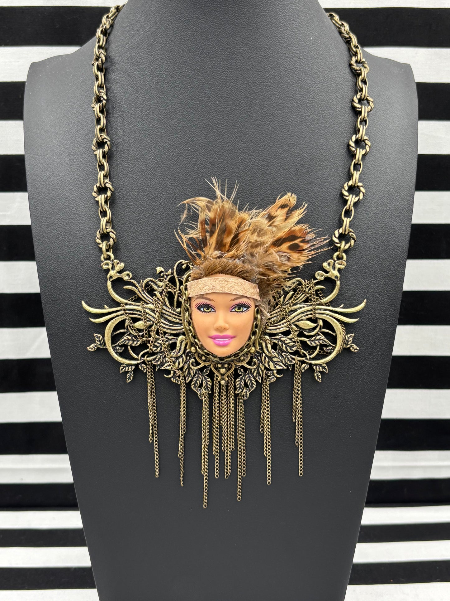 Warrior Face Necklace