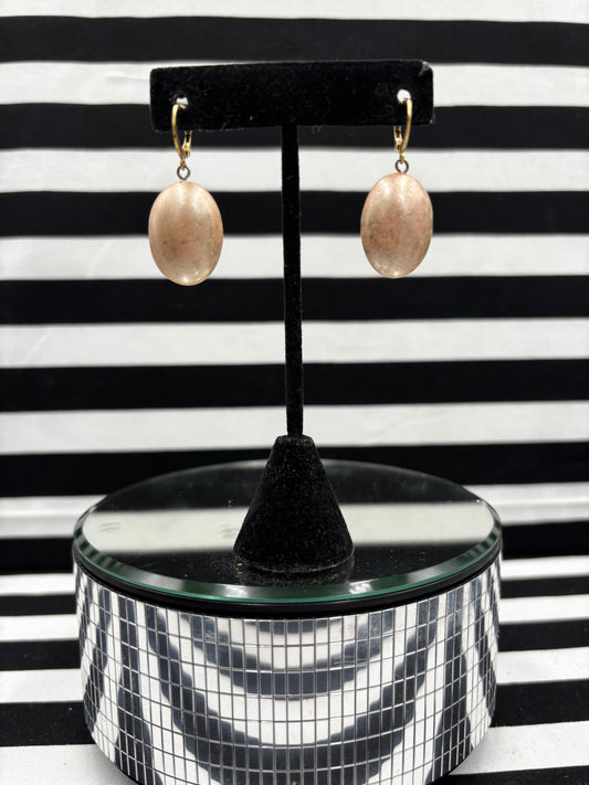 Cream Drop Earrings