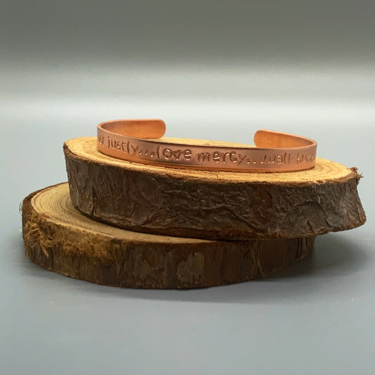 Alexandra Brass or Copper Cuff