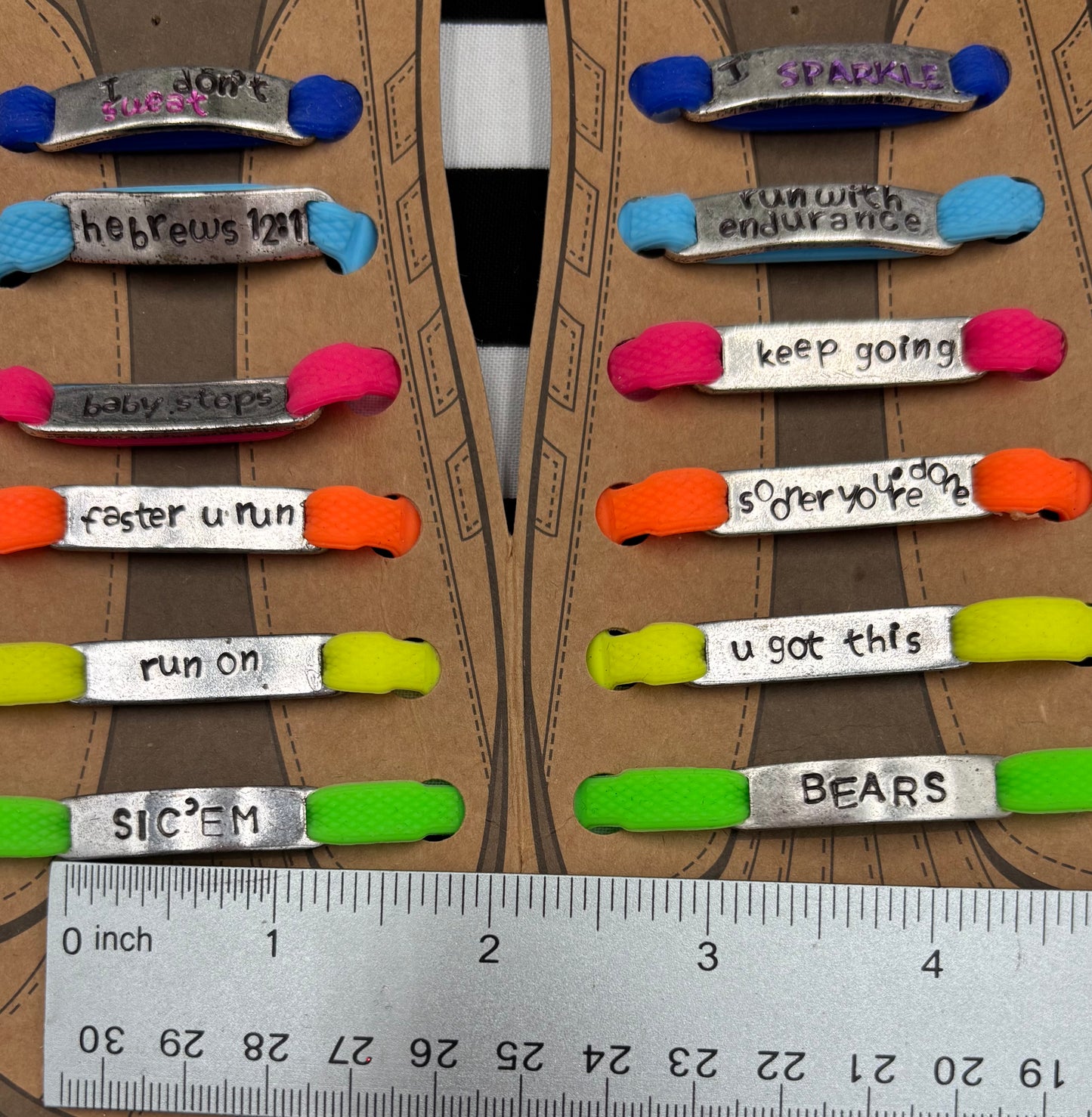 Running Inspiration Shoe Lace Charms
