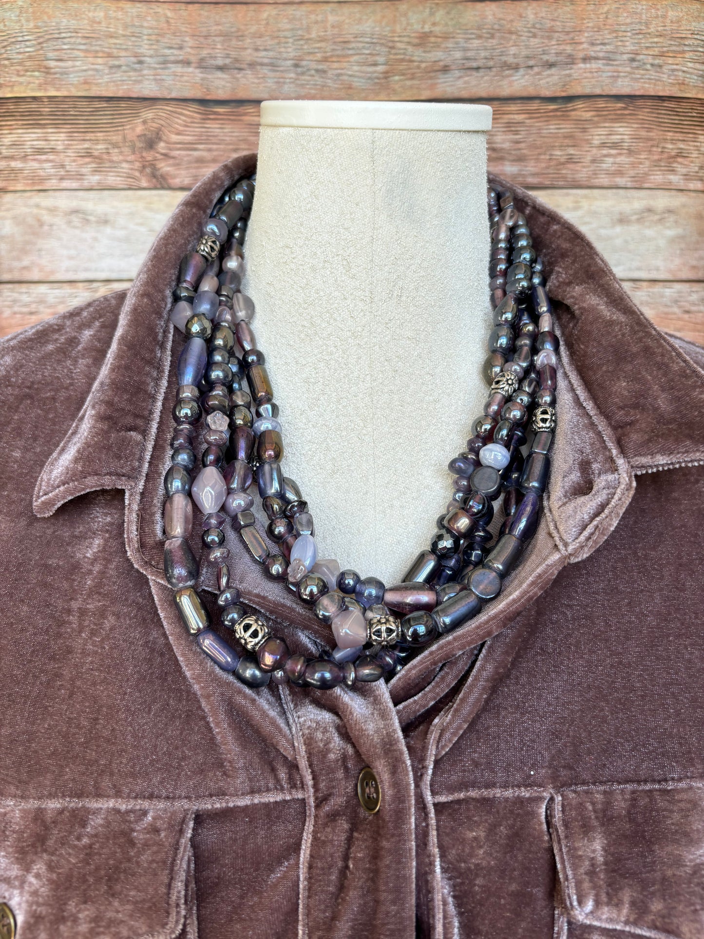 The Purple Heart & Lavendar Fields Necklace