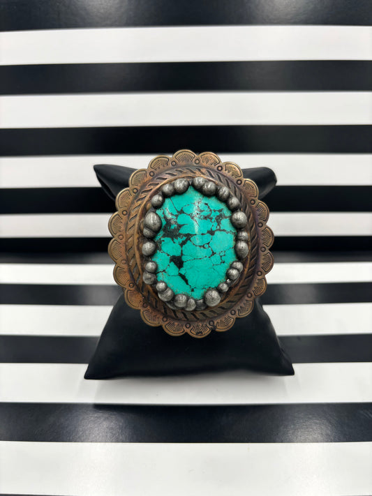 Hunk a Turquoise Love Cuff