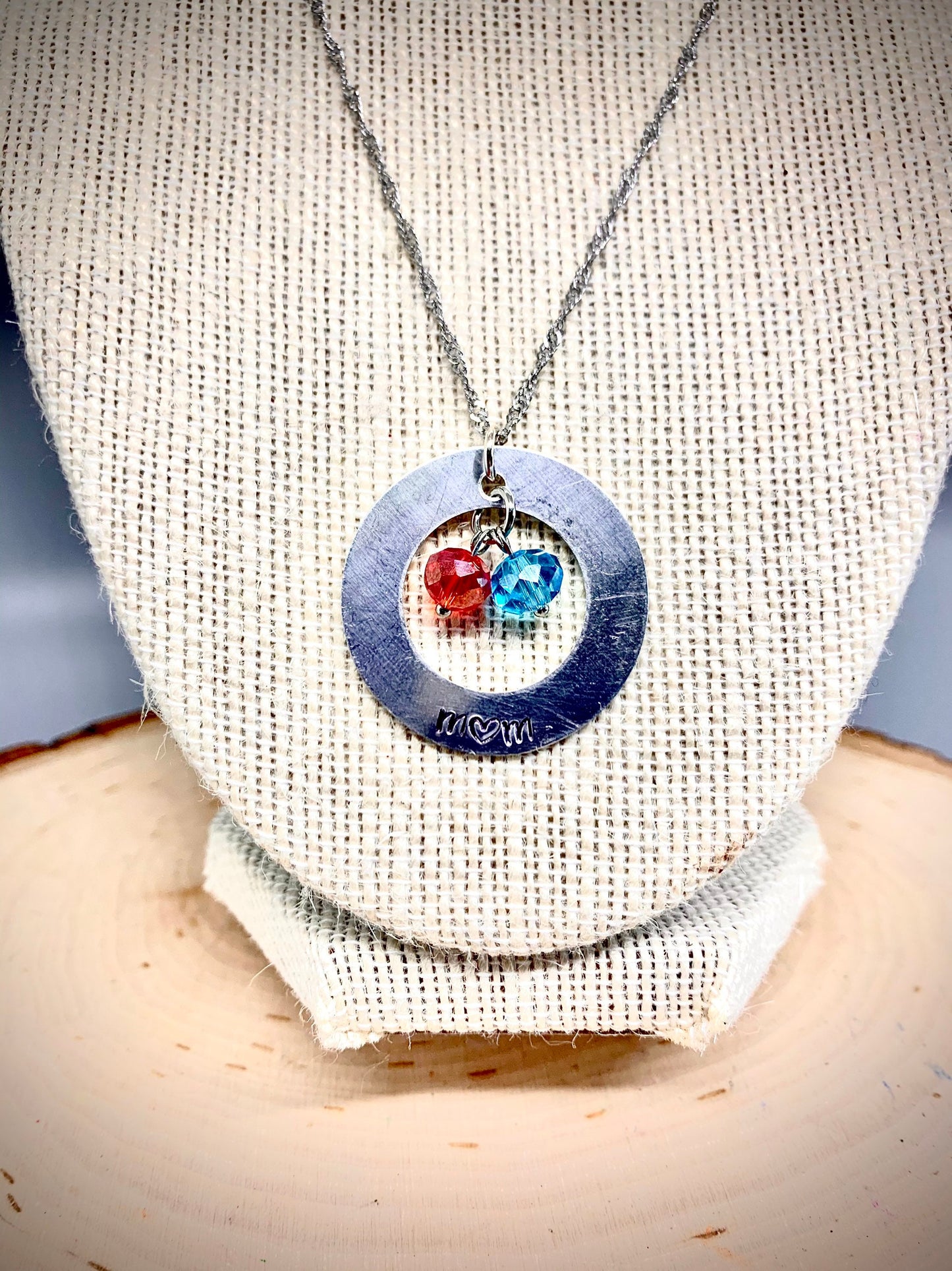 Birthstone Circle Customized Necklace