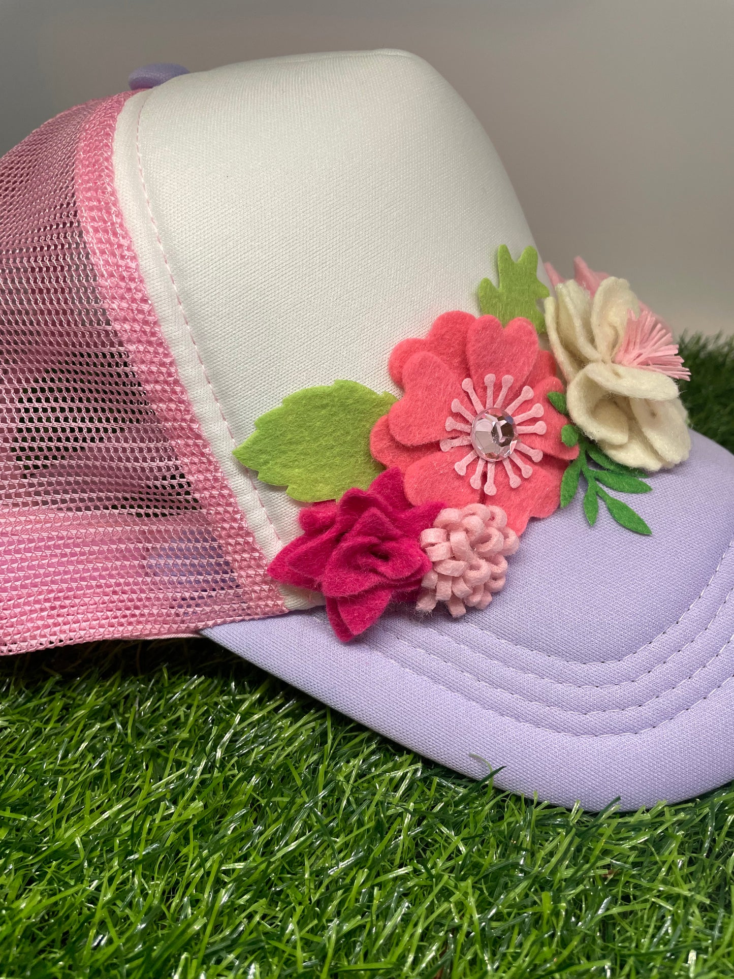 Cheerful Floral Trucker Hat