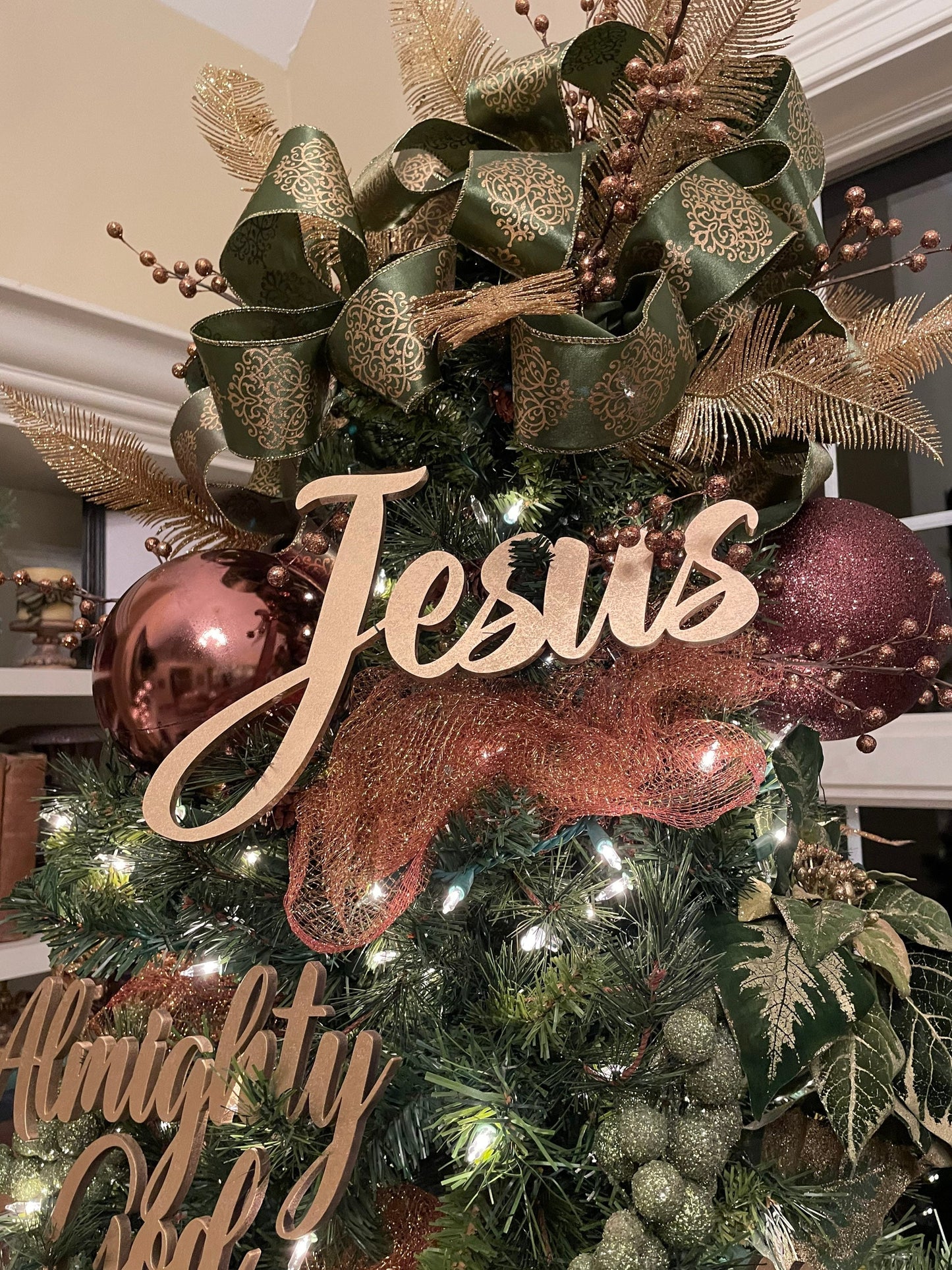 Jesus, Emmanuel & Prince of Peace Trio Set of Ornaments