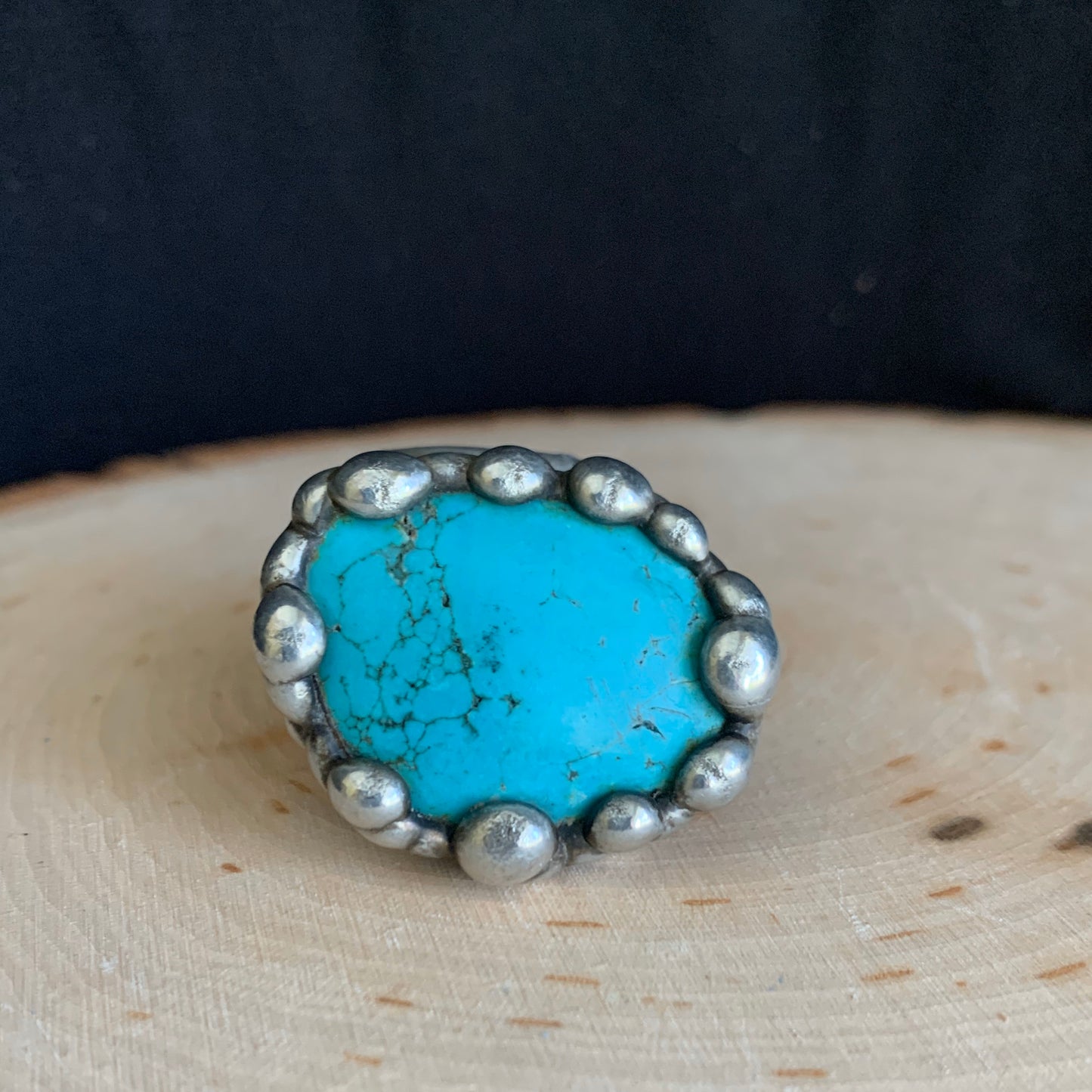 Chunky Monkey Turquoise Spoon Ring