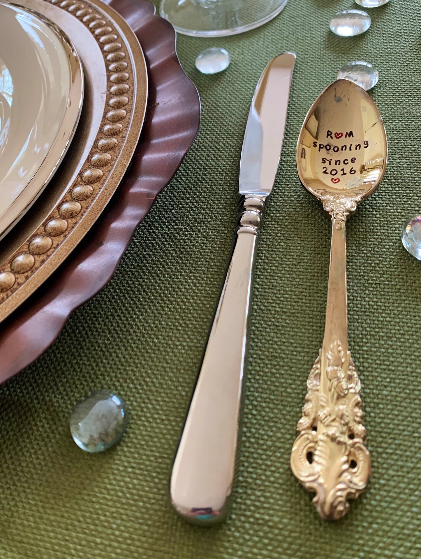 Hand stamped Vintage Spoon