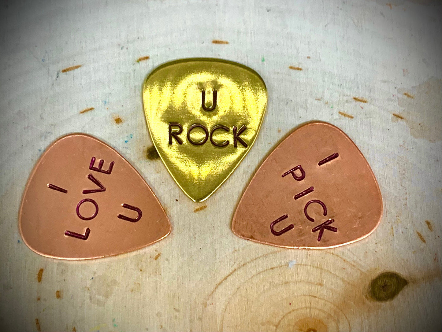 Nashville Guitar Picks Hand Stamped