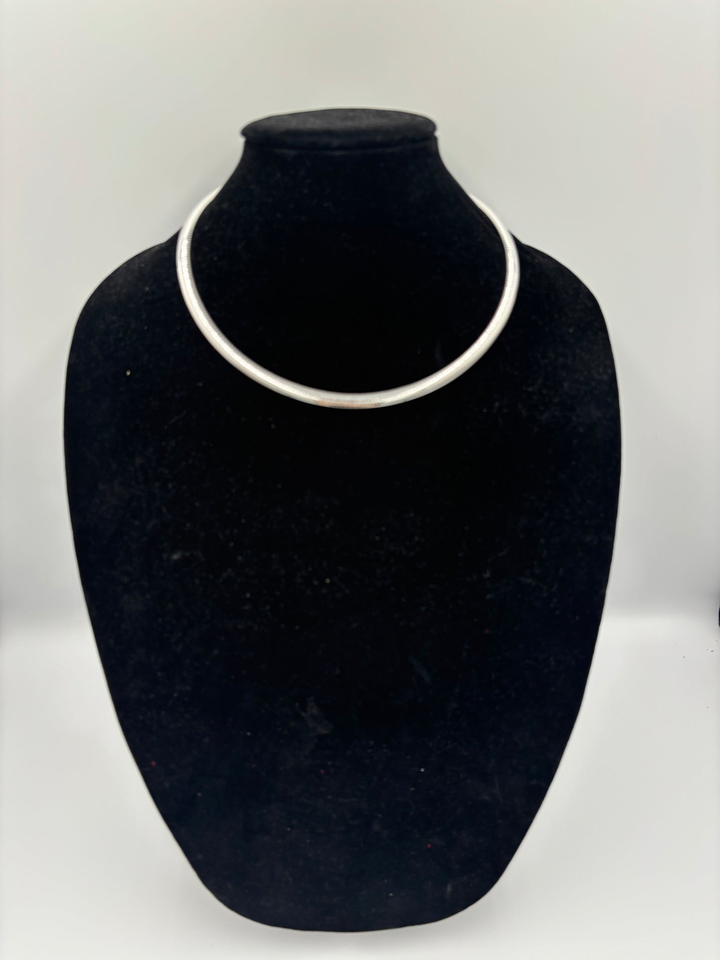 Sterling Silver Omega Necklace