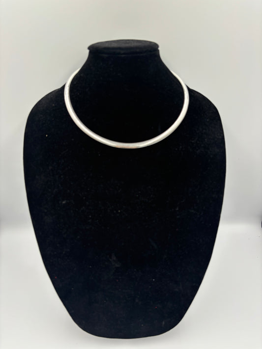 Sterling Silver Omega Necklace