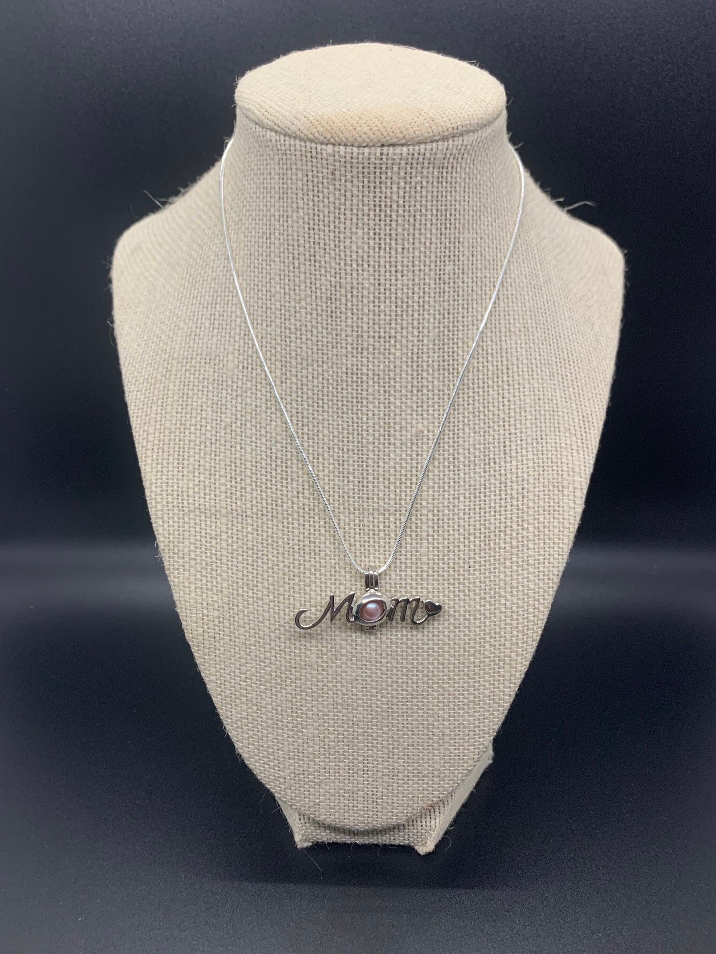 Pearl Mom Charm Cage & Necklace