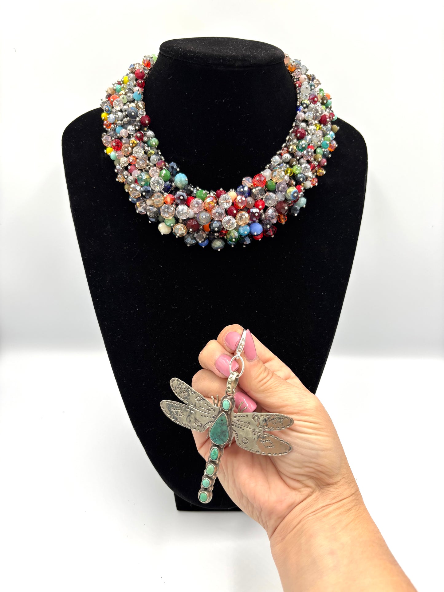 Dragonfly Your Fears Away Statement Necklace