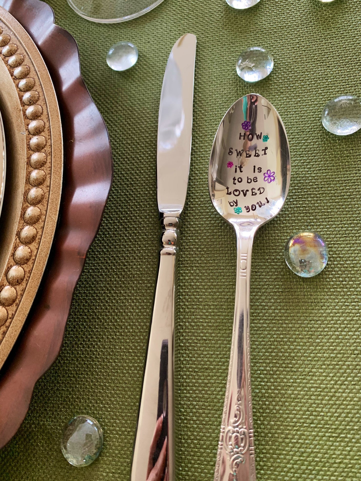 Hand stamped Vintage Spoon