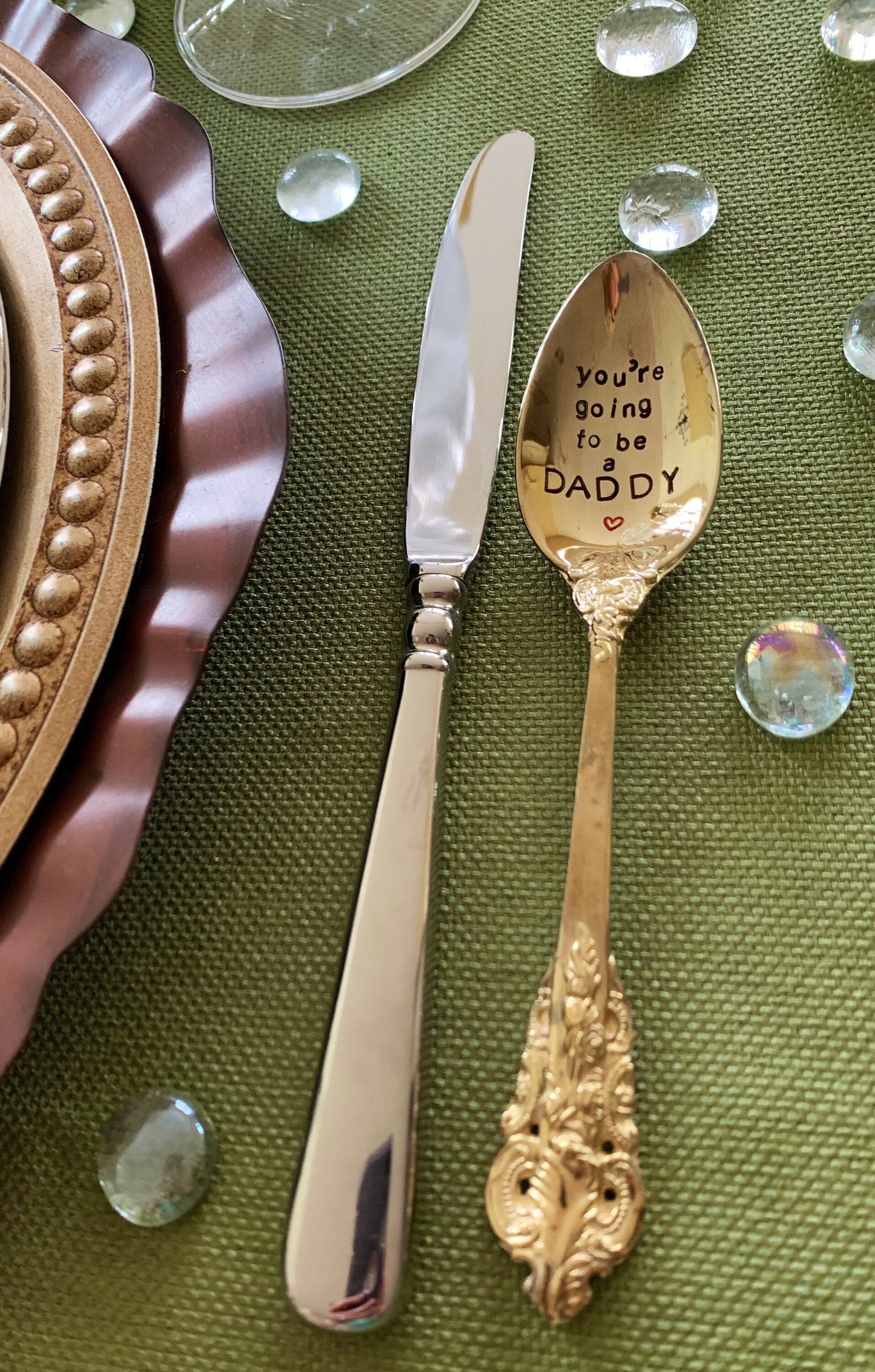 Hand stamped Vintage Spoon