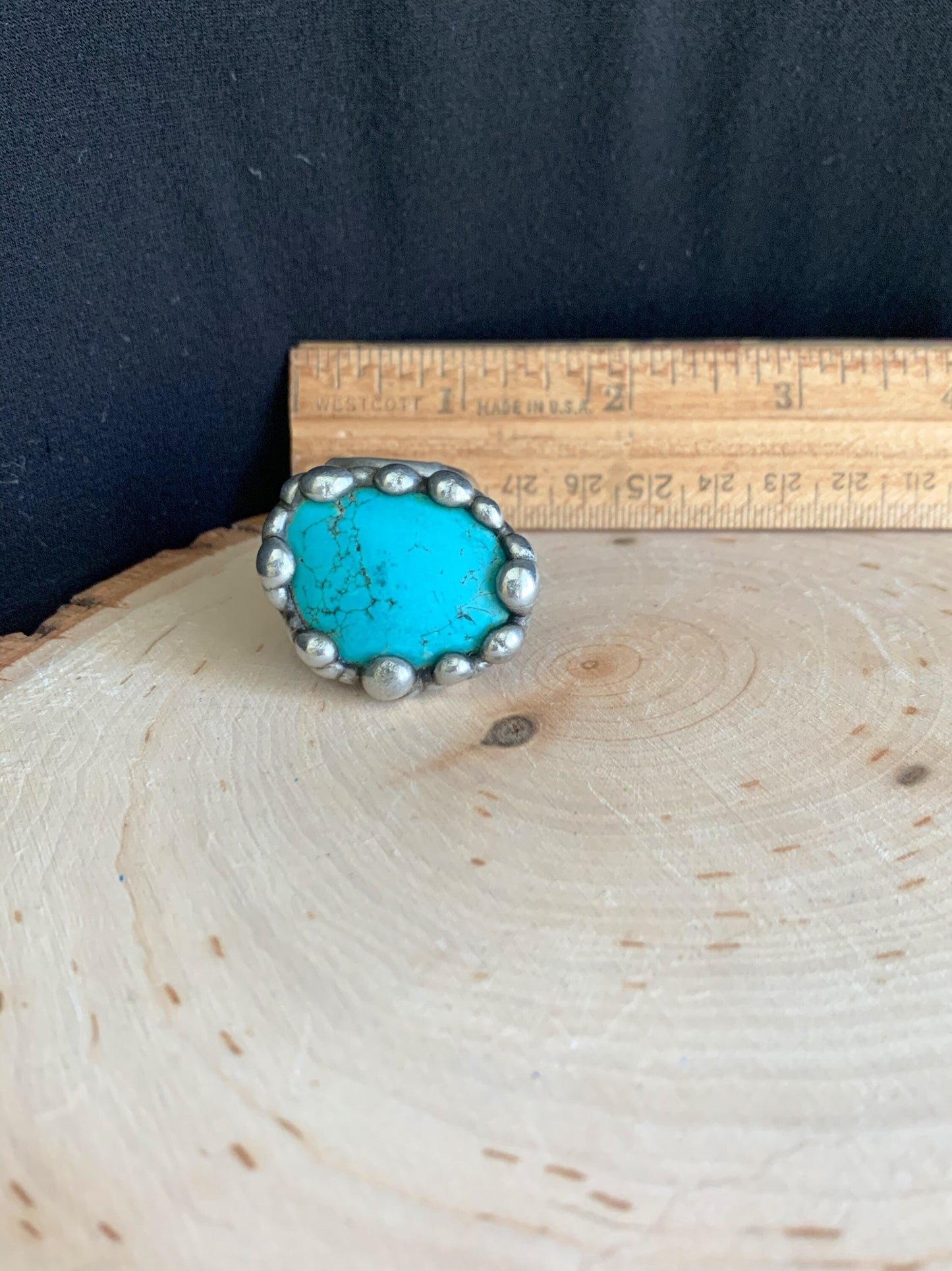 Turquoise Statement Spoon Ring