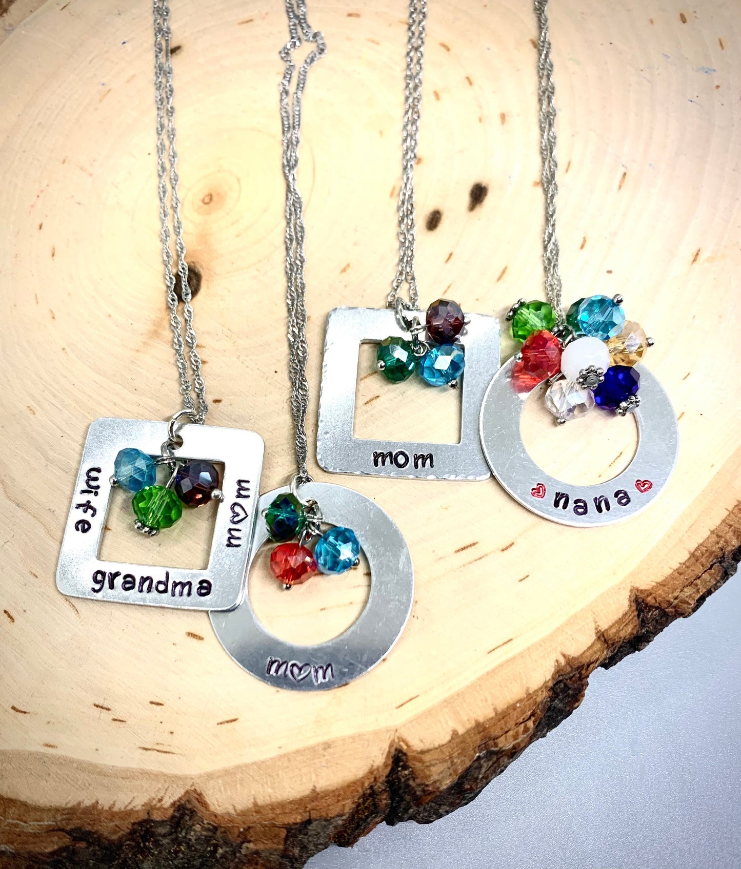 Birthstone Circle Customized Necklace