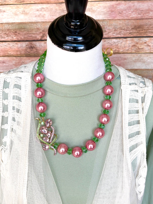 Fleur de Pink Necklace