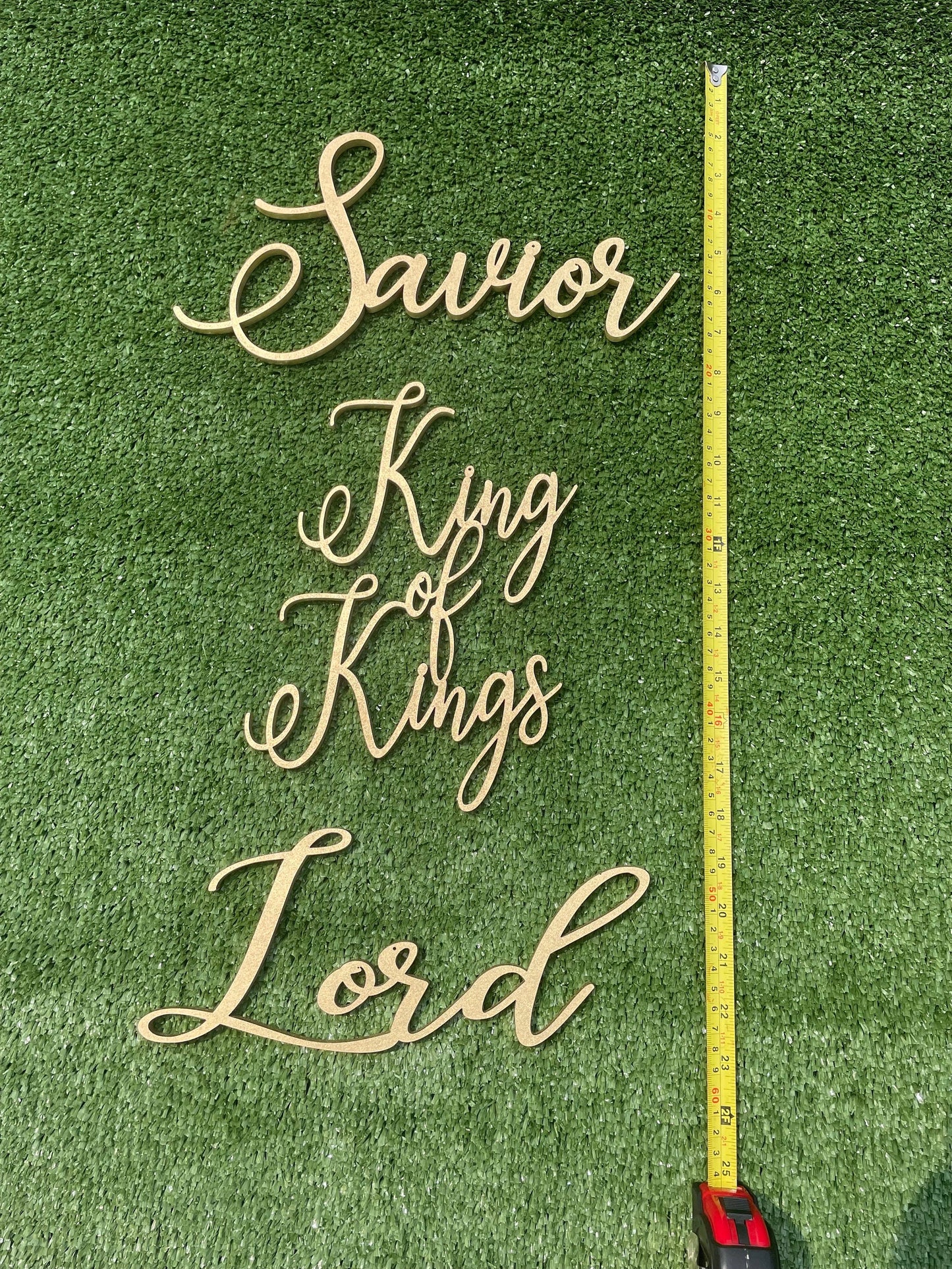King of Kings, Savior & Lord: Christmas Ornaments Trio Set