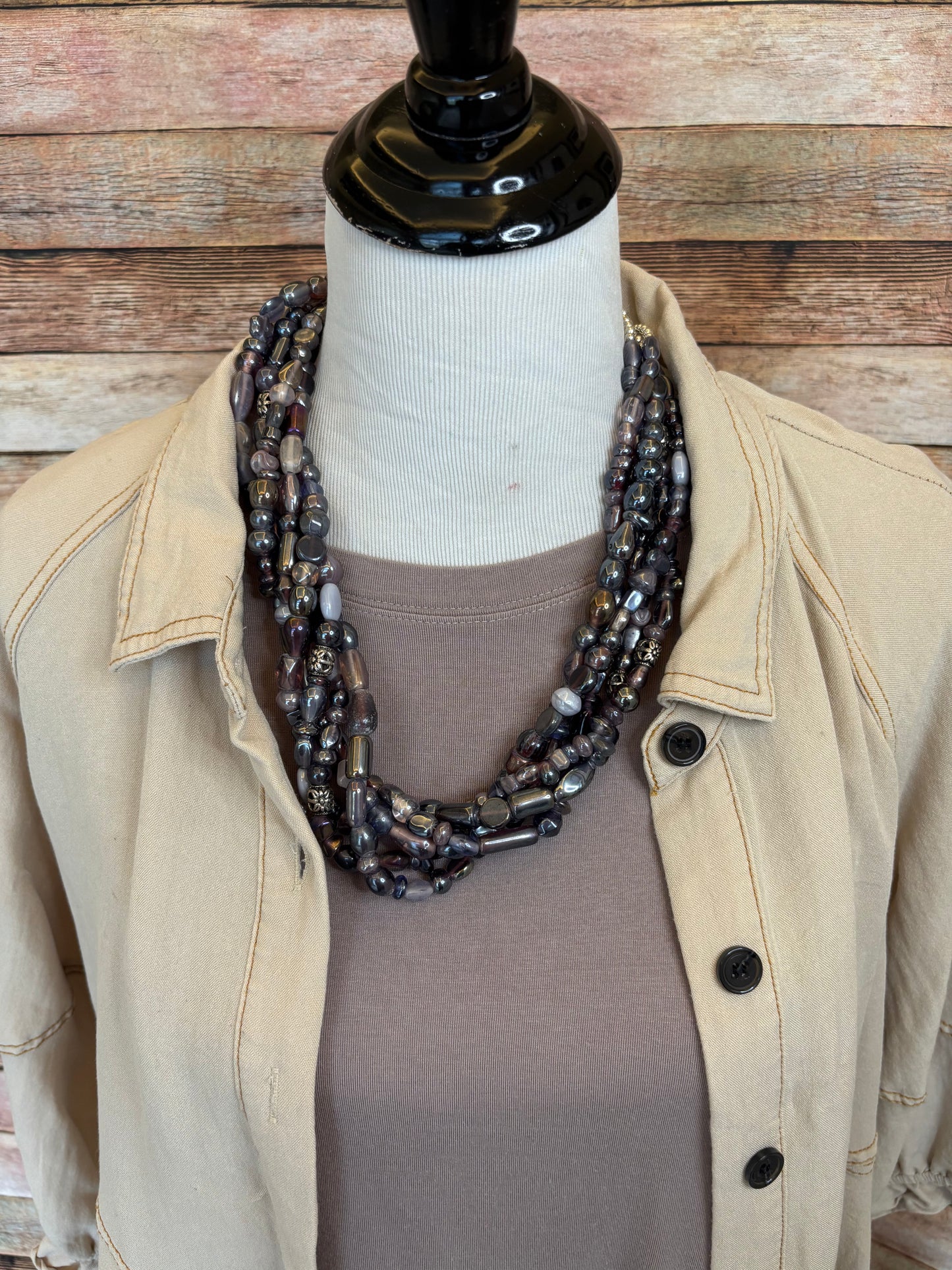 The Purple Heart & Lavendar Fields Necklace