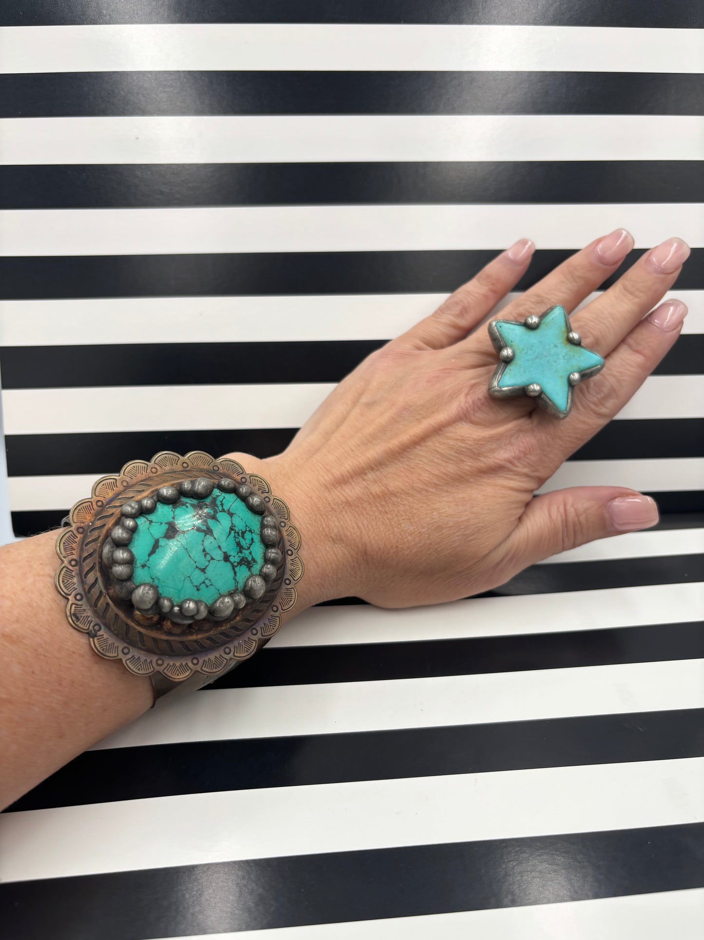 Hunk a Turquoise Love Cuff