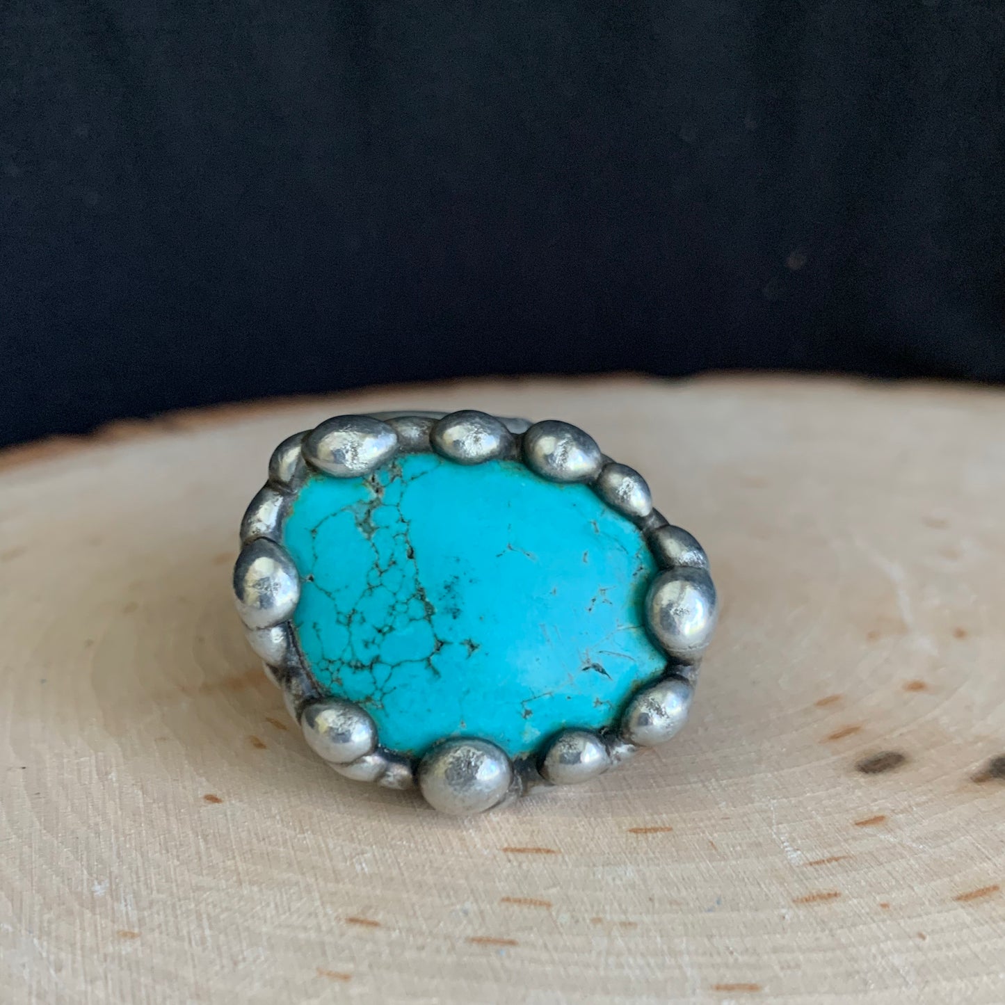 Chunky Monkey Turquoise Spoon Ring
