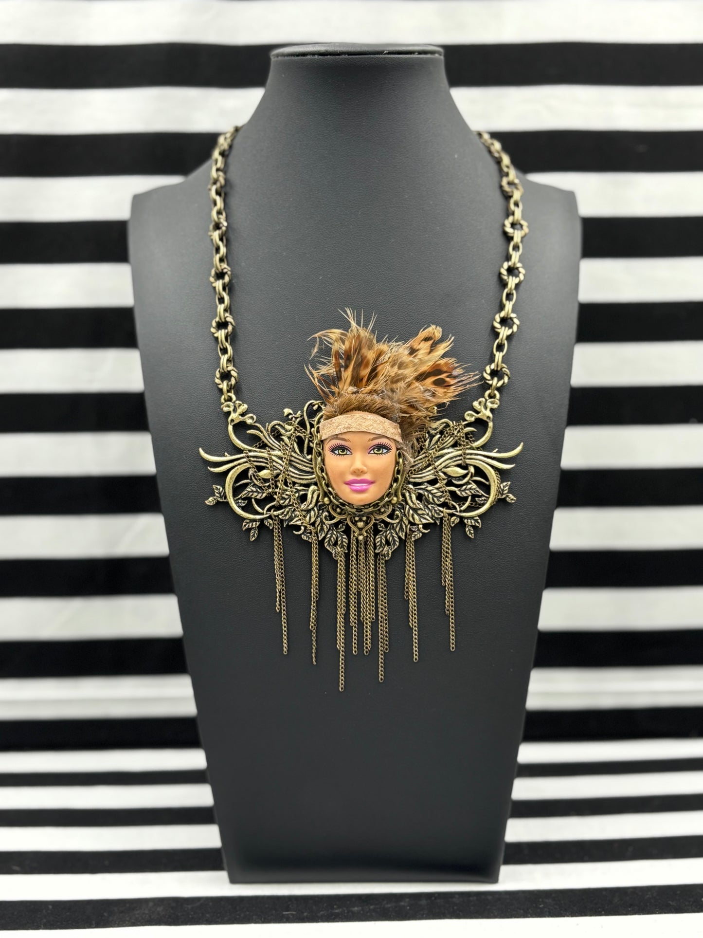 Warrior Face Necklace