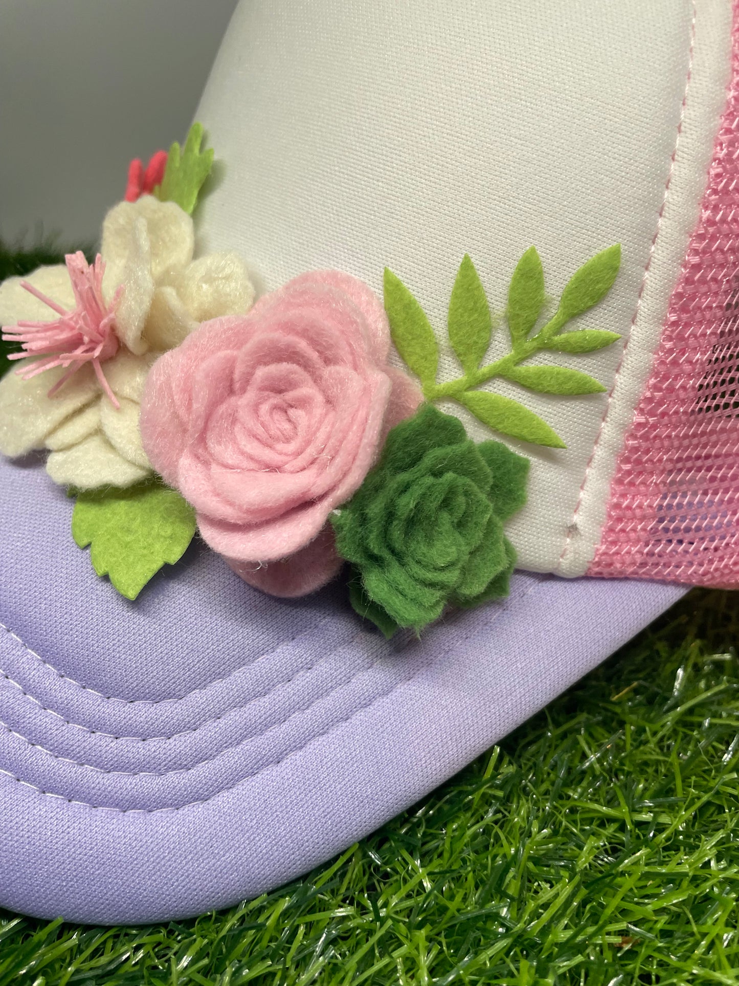 Cheerful Floral Trucker Hat