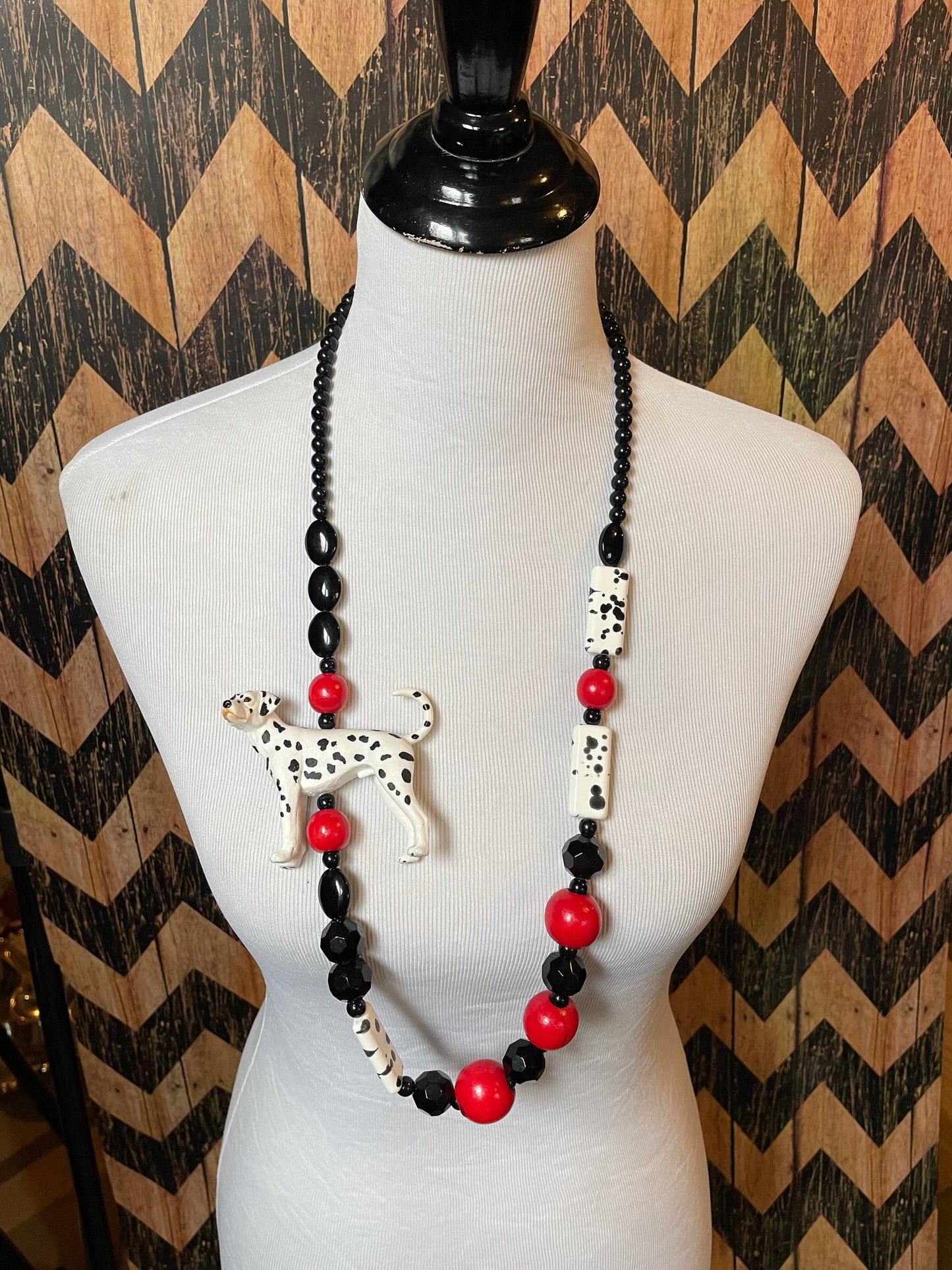 Dalmatian Time Necklace