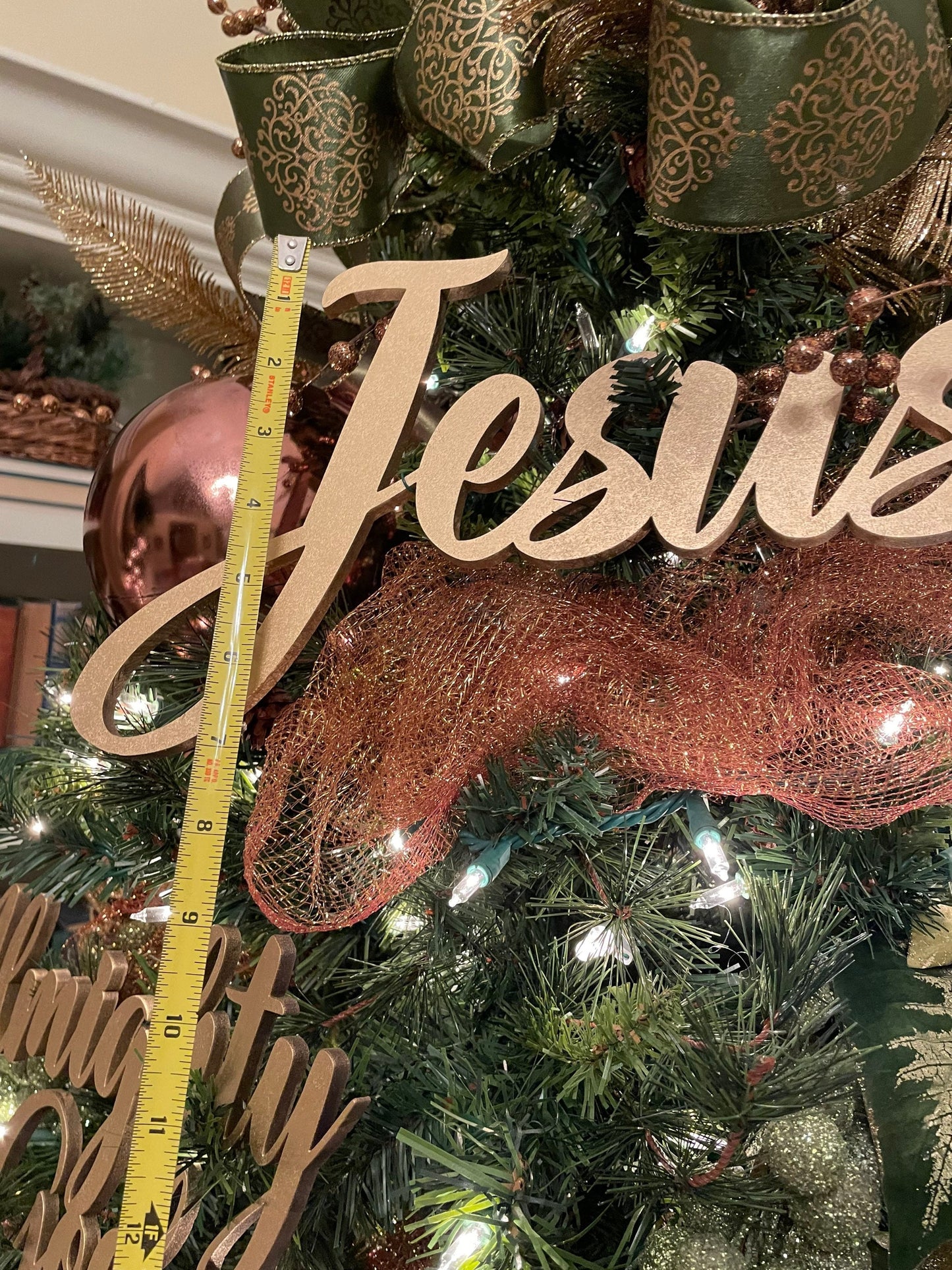 Jesus, Emmanuel & Prince of Peace Trio Set of Ornaments