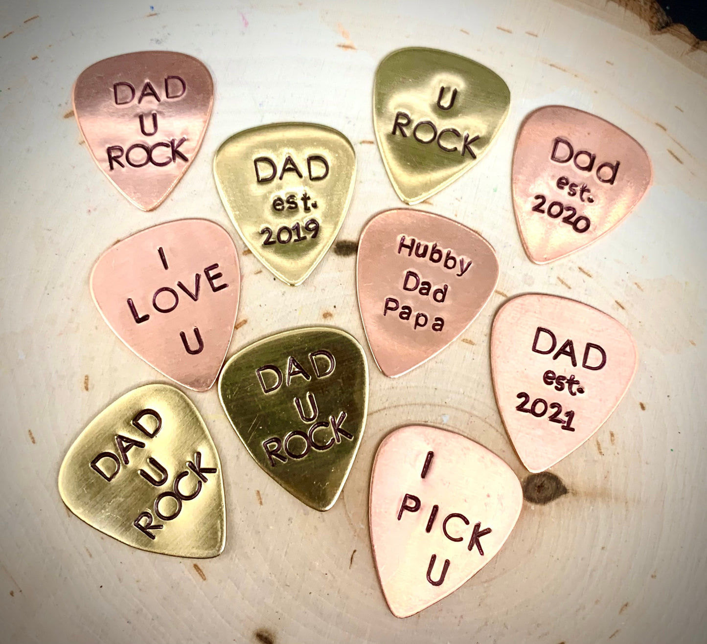 Nashville Guitar Picks Hand Stamped