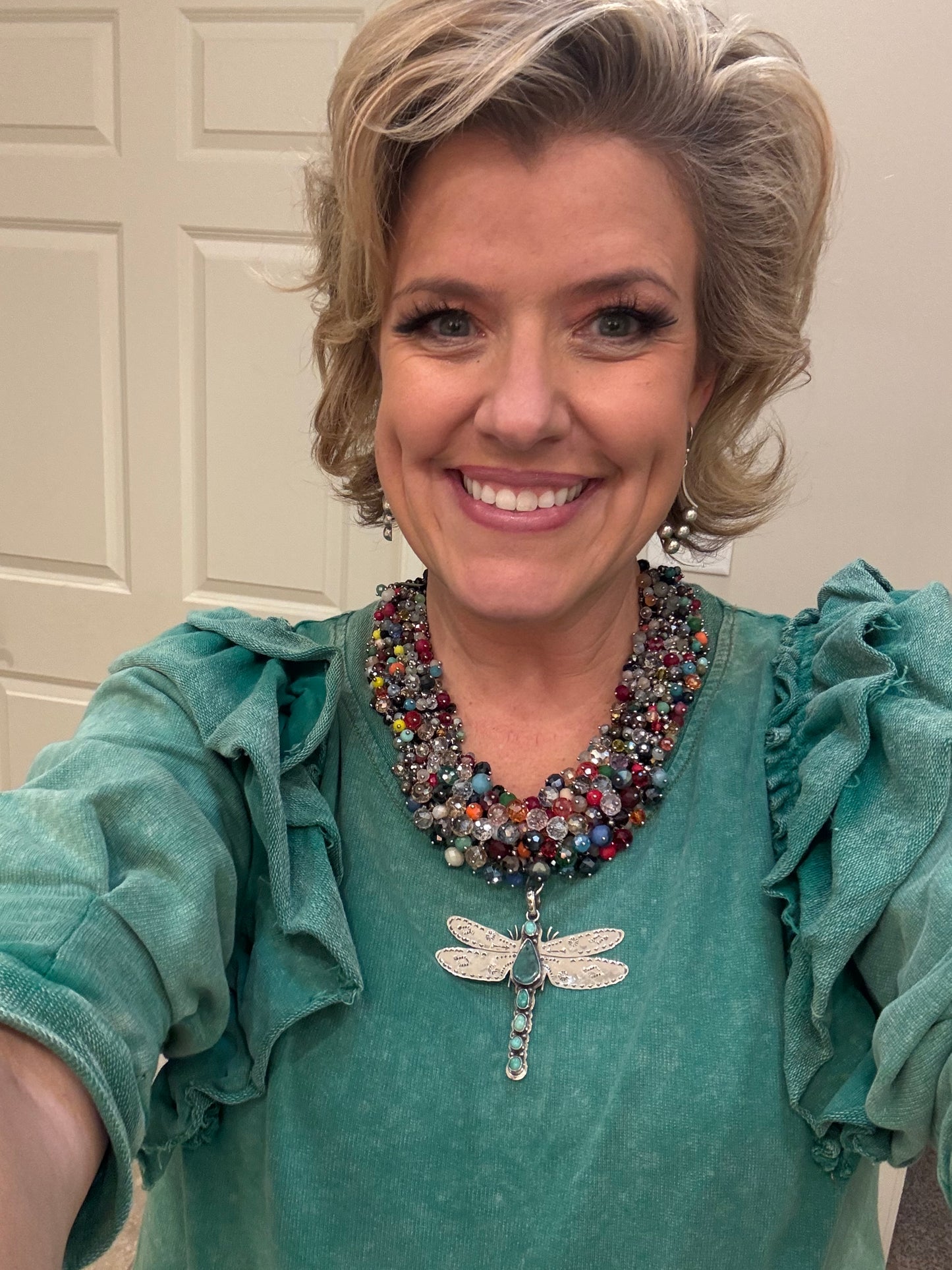 Dragonfly Your Fears Away Statement Necklace