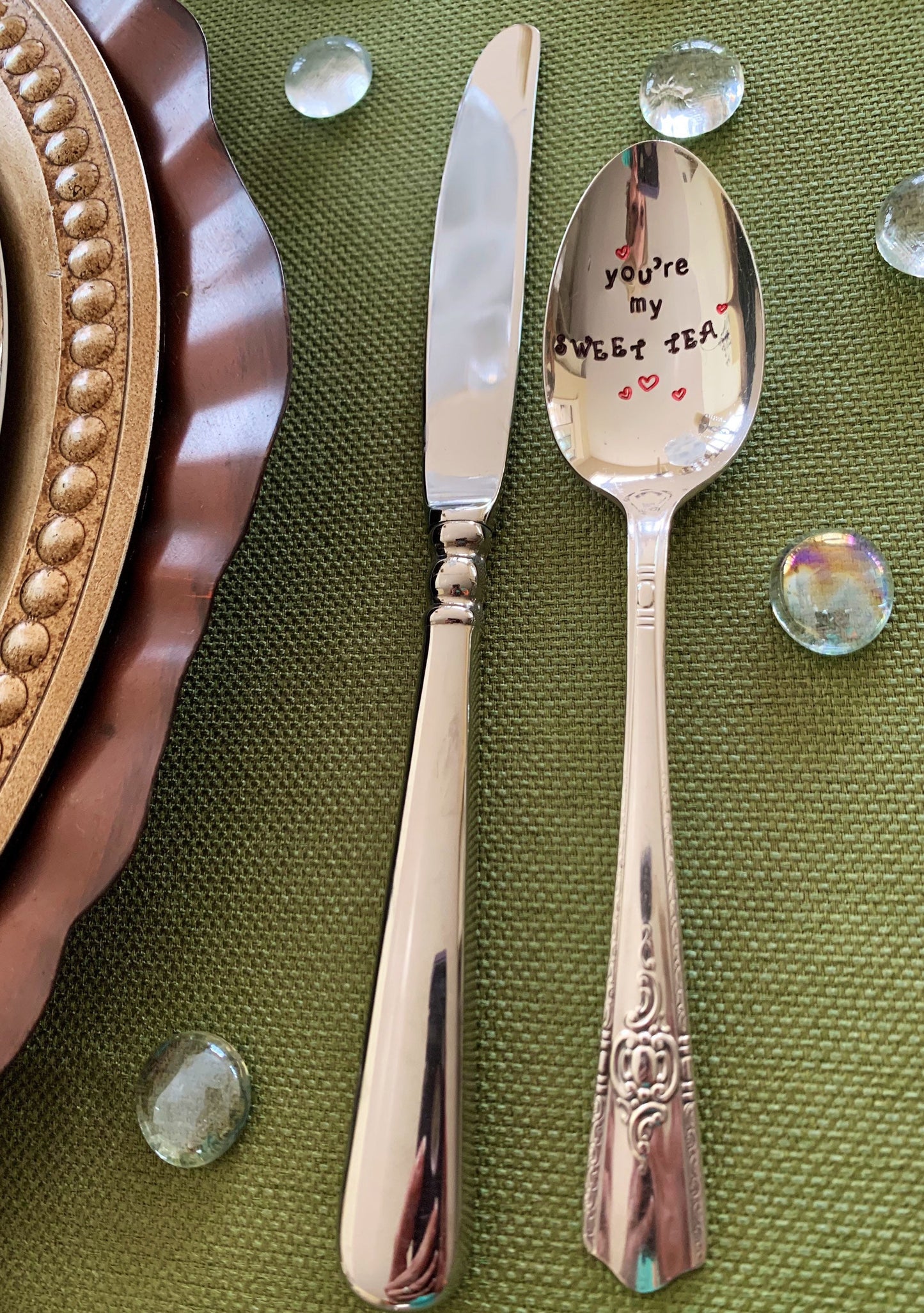 Hand stamped Vintage Spoon