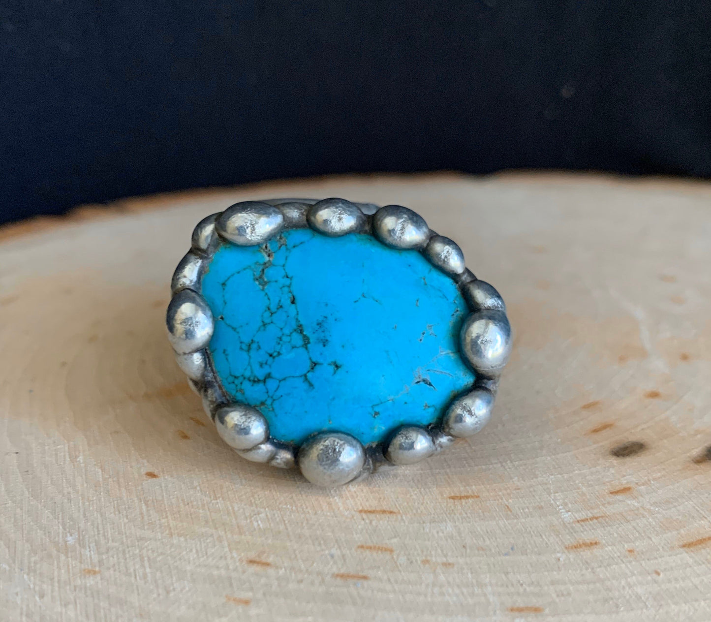 Turquoise Statement Spoon Ring