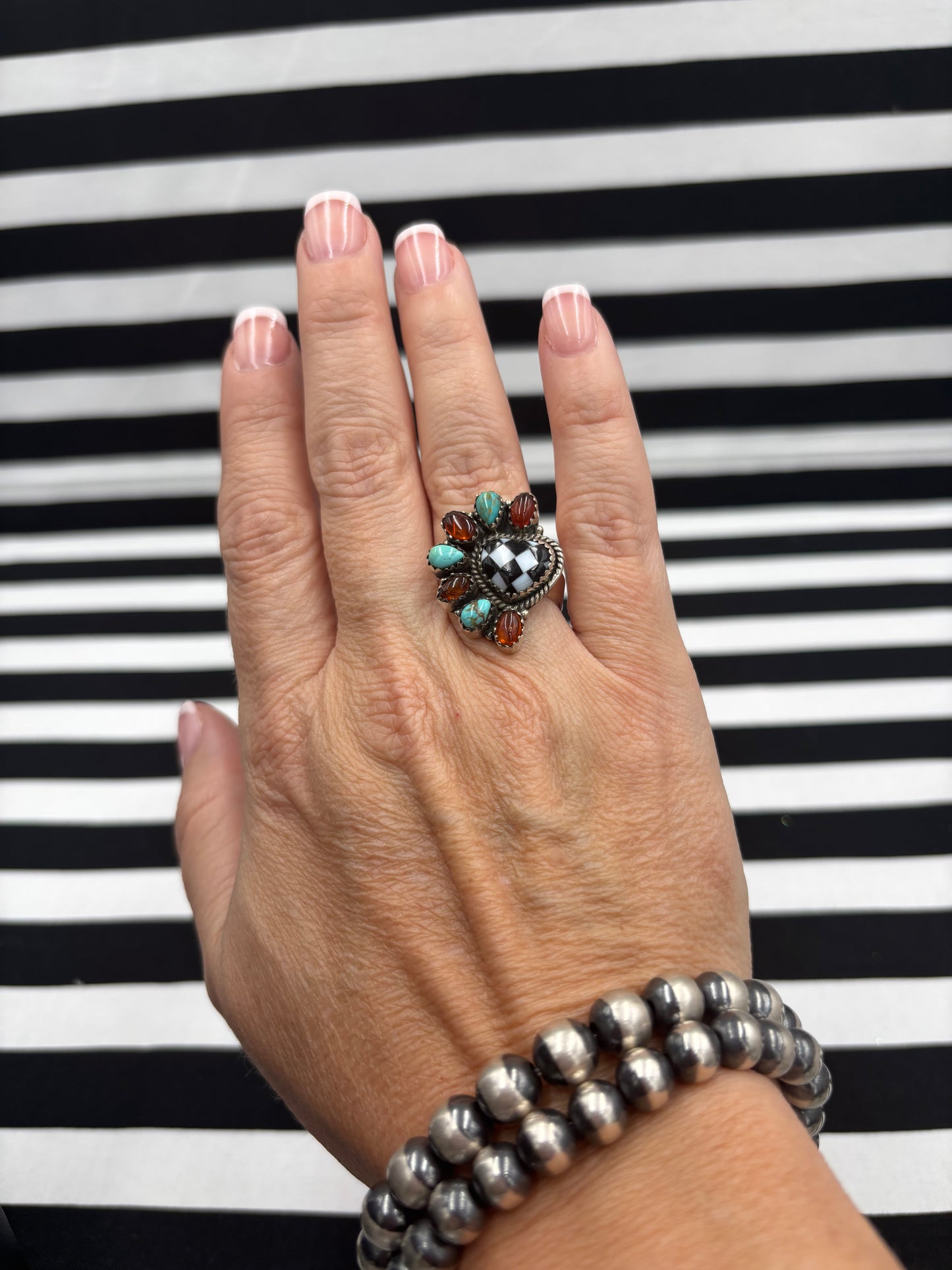 Half Hearted Check Ring