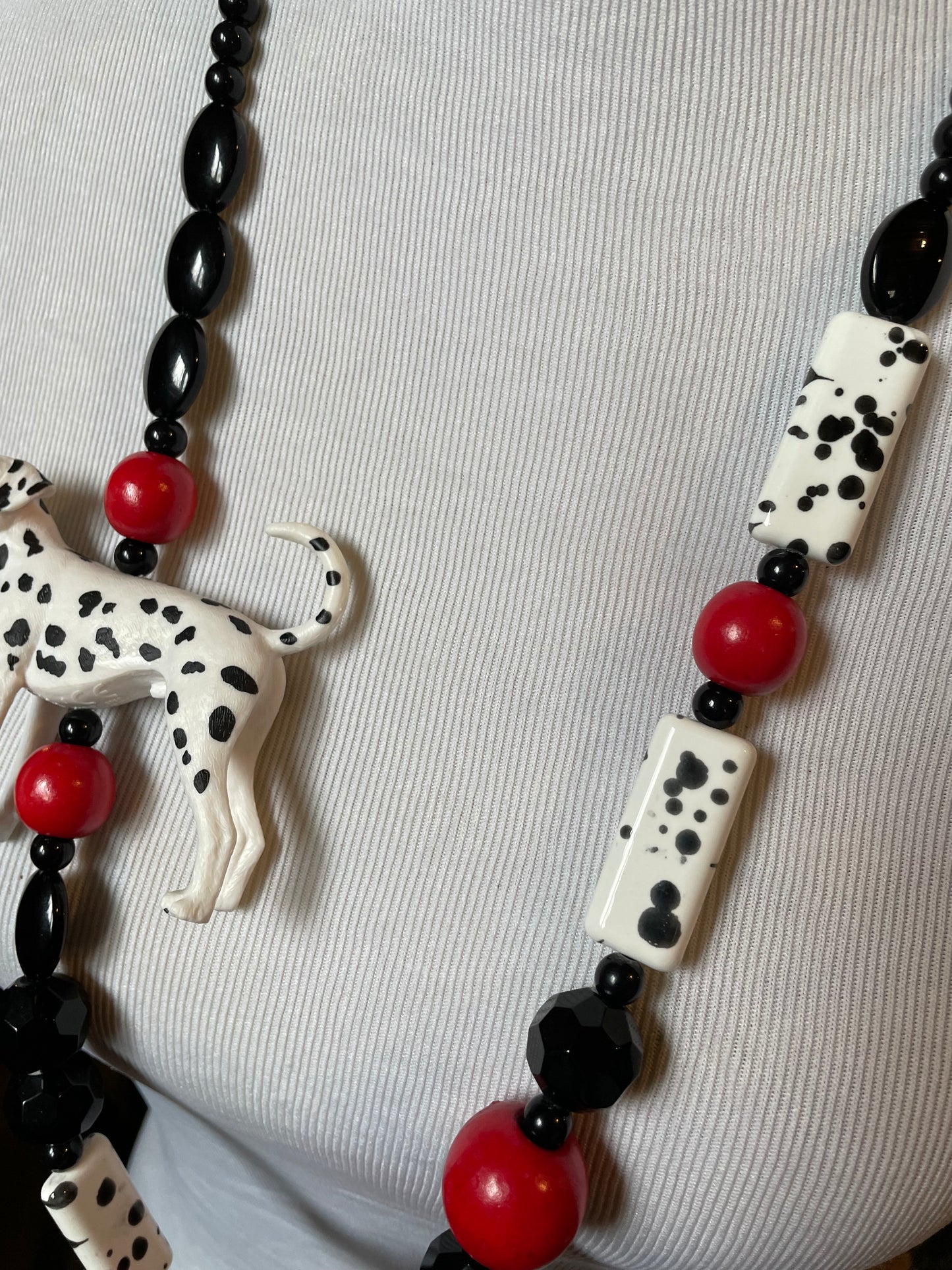 Dalmatian Time Necklace
