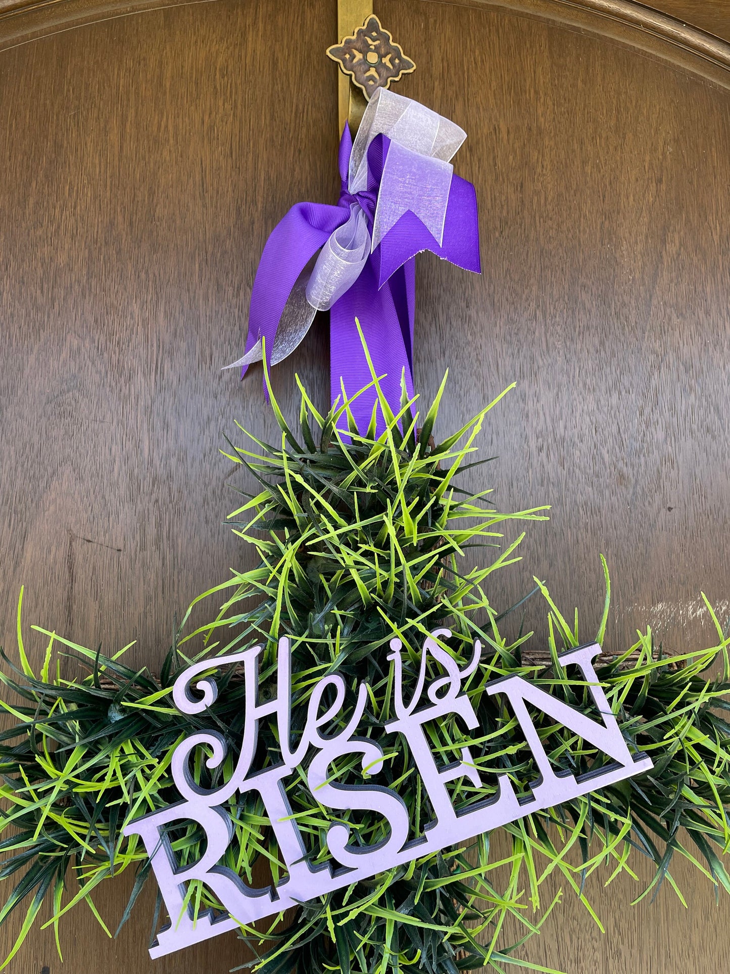 He Is Risen Cross Hanging Decor