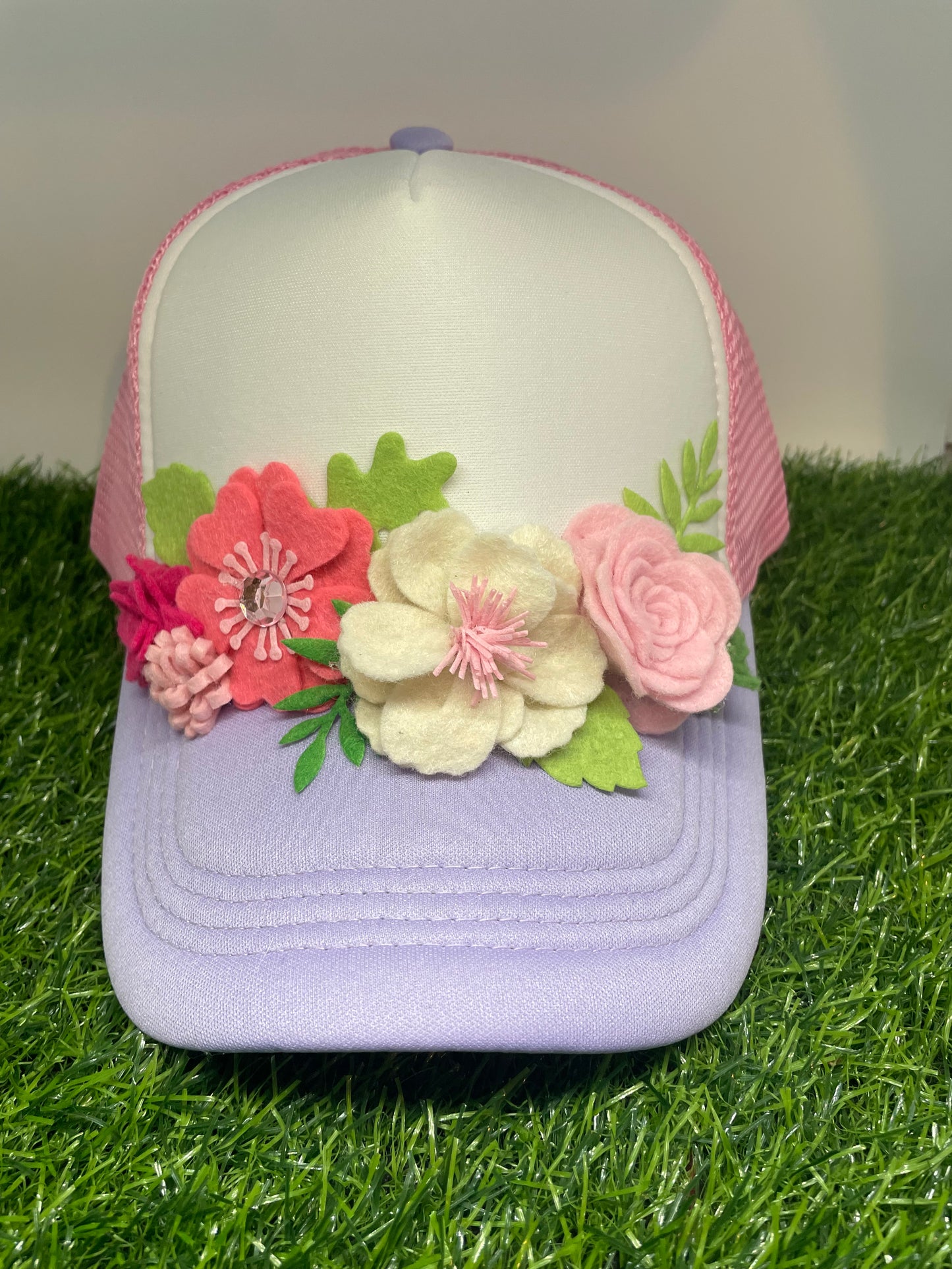 Cheerful Floral Trucker Hat
