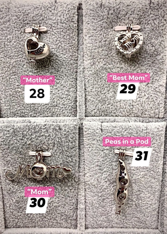 Pearl Mom Charm Cage & Necklace