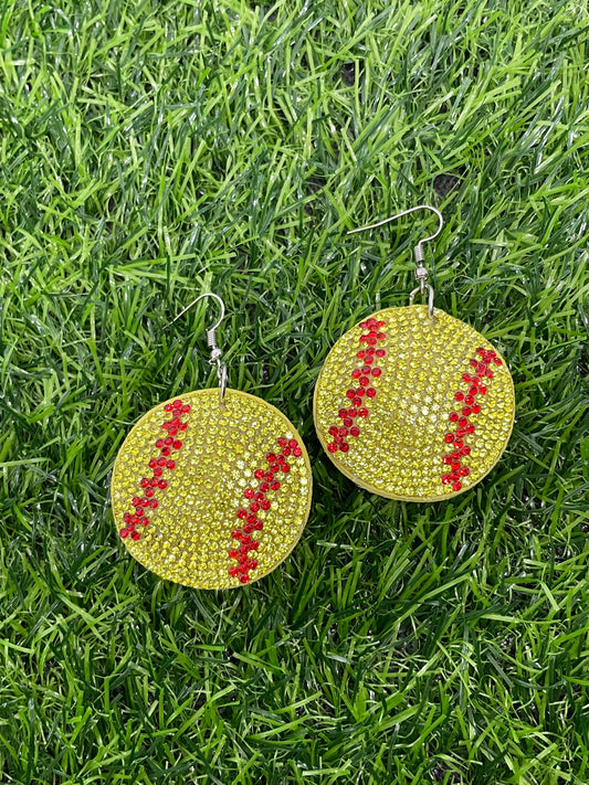 Softball Earrings
