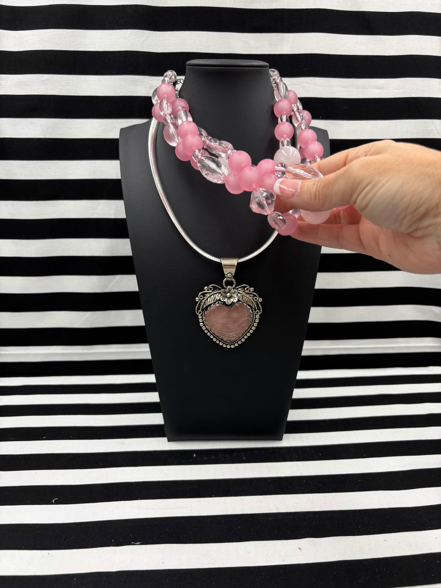 Pink Ice Necklace