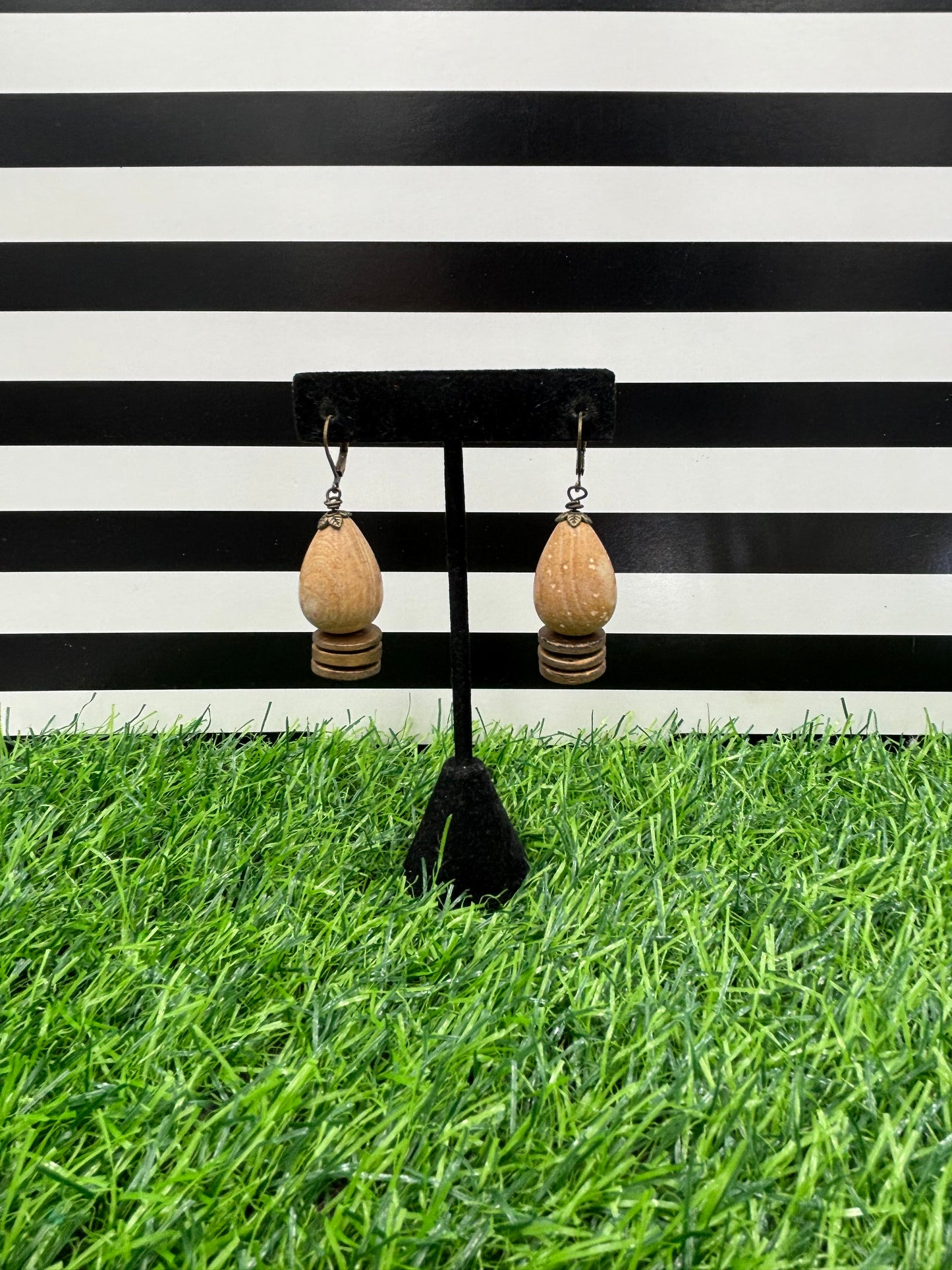 Brown Tear Earrings