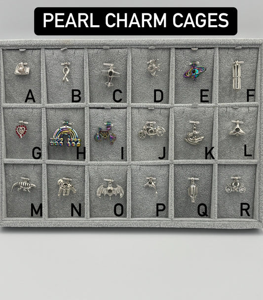 Pearl Charm Cages and Necklace